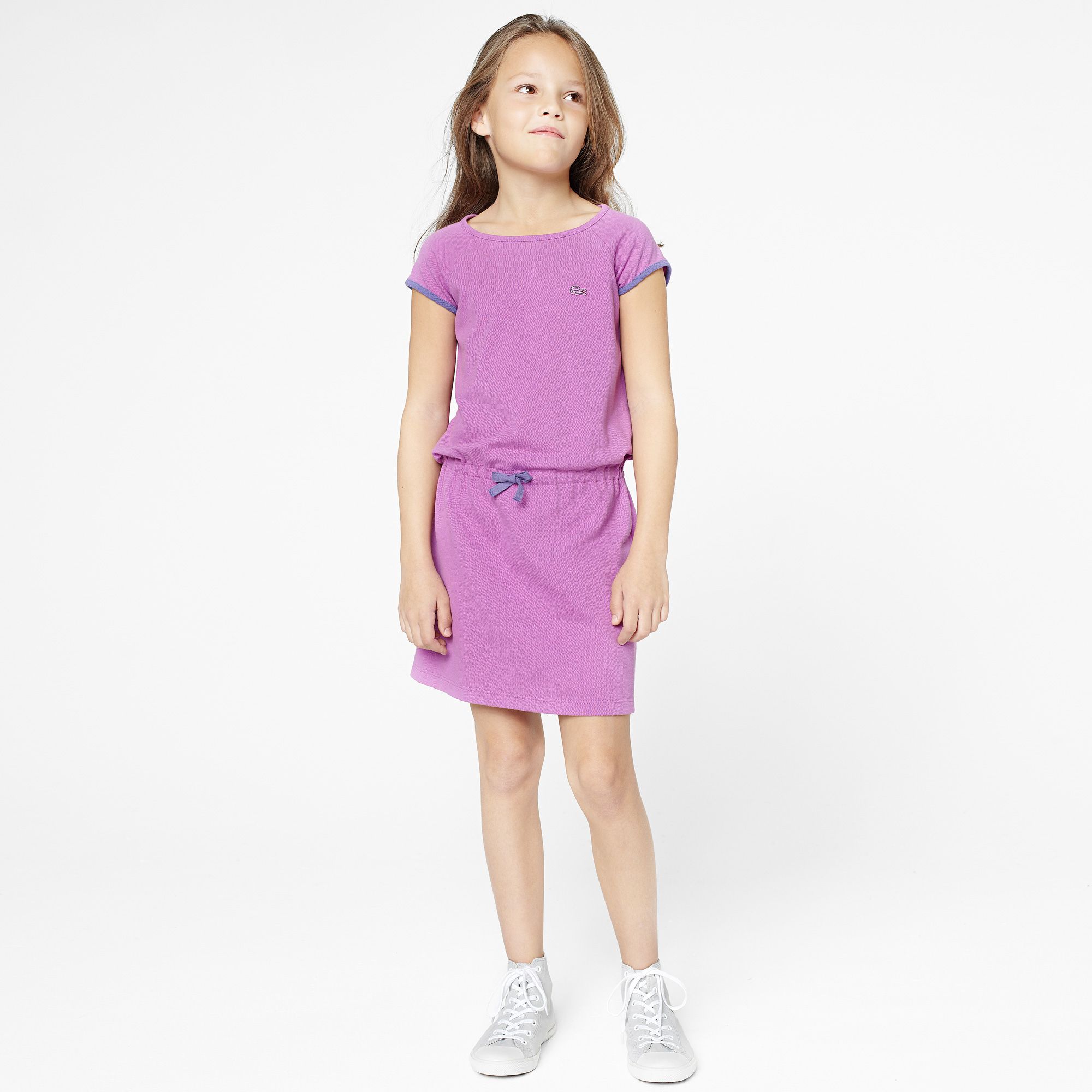 Lacoste Polo dress with drawstring waist gender.gir