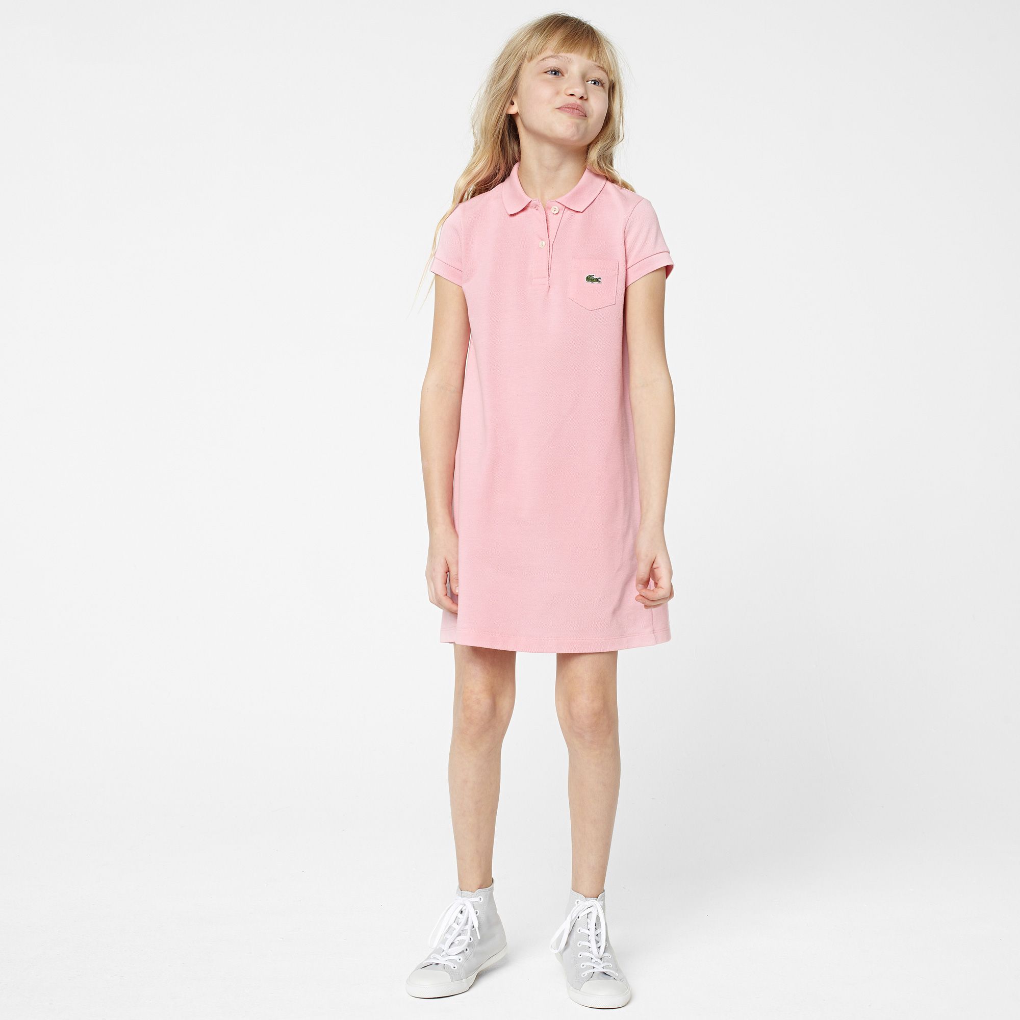 Lacoste Plain polo dress with pocket gender.gir