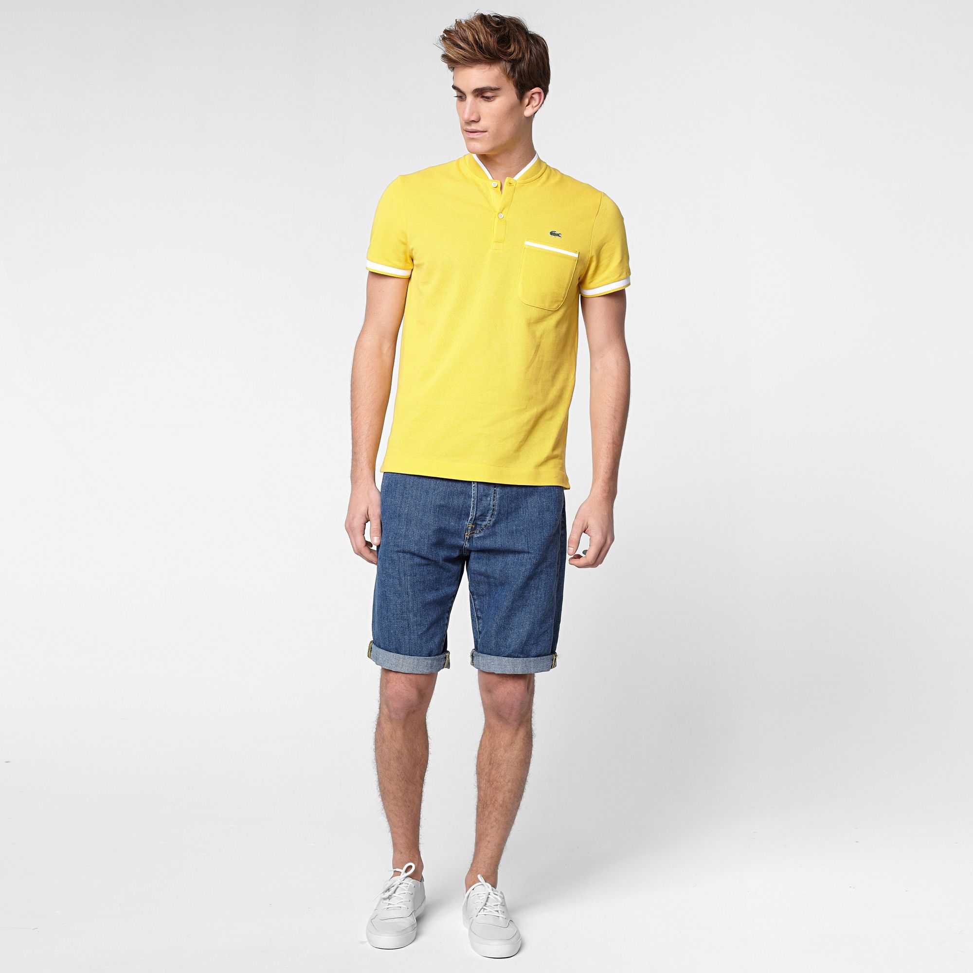 Lacoste Bermudas in cotton and linen Men