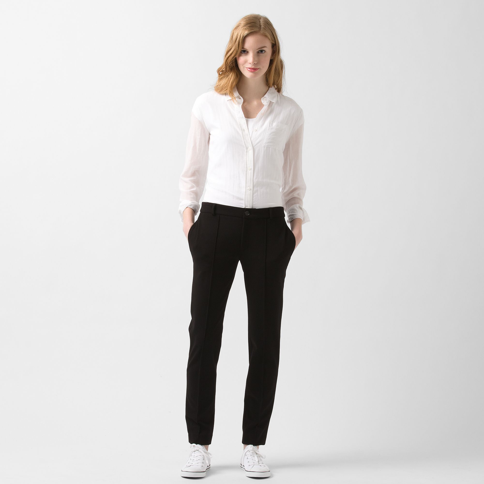 Lacoste Stretch cigarette trousers Women