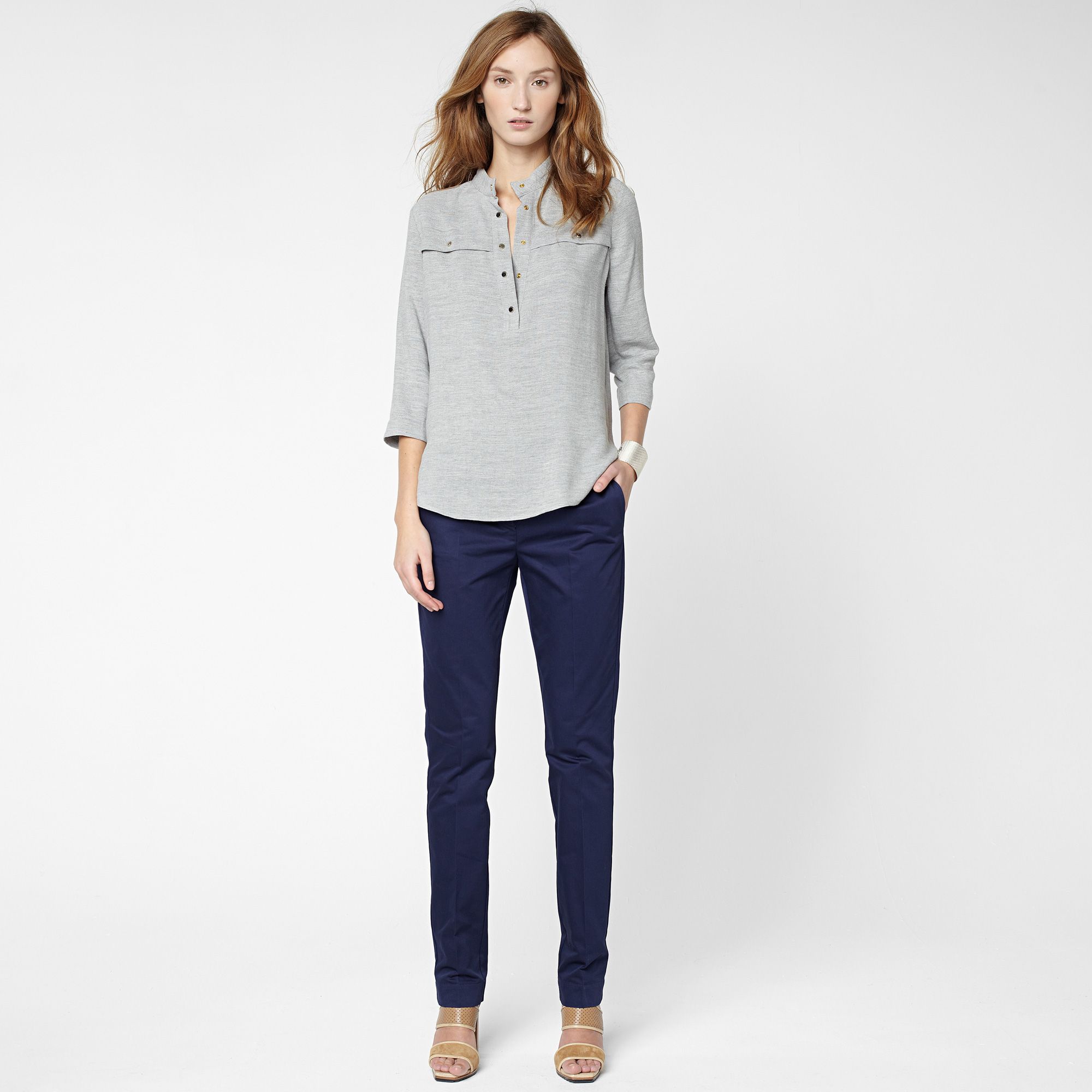 Lacoste Fitted cut trousers Women