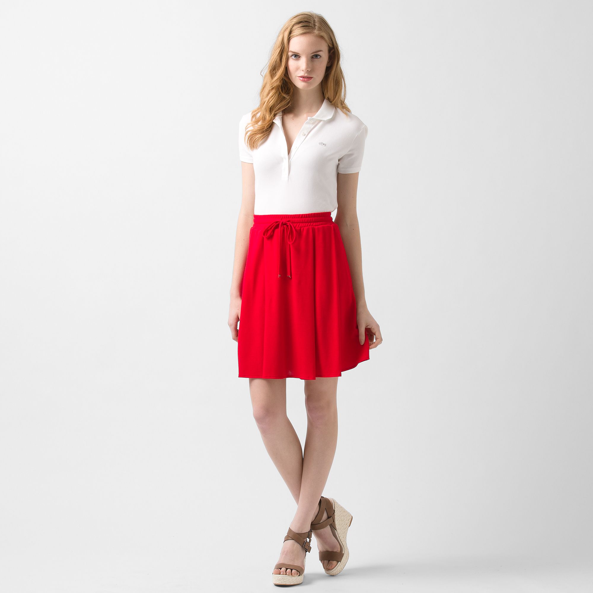 Lacoste Fluid skirt with drawstring waist Women