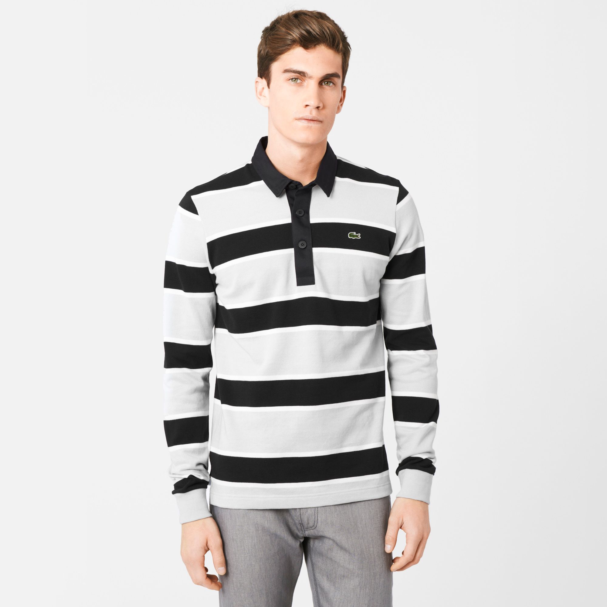  Slim fit striped Lacoste rugby polo Men