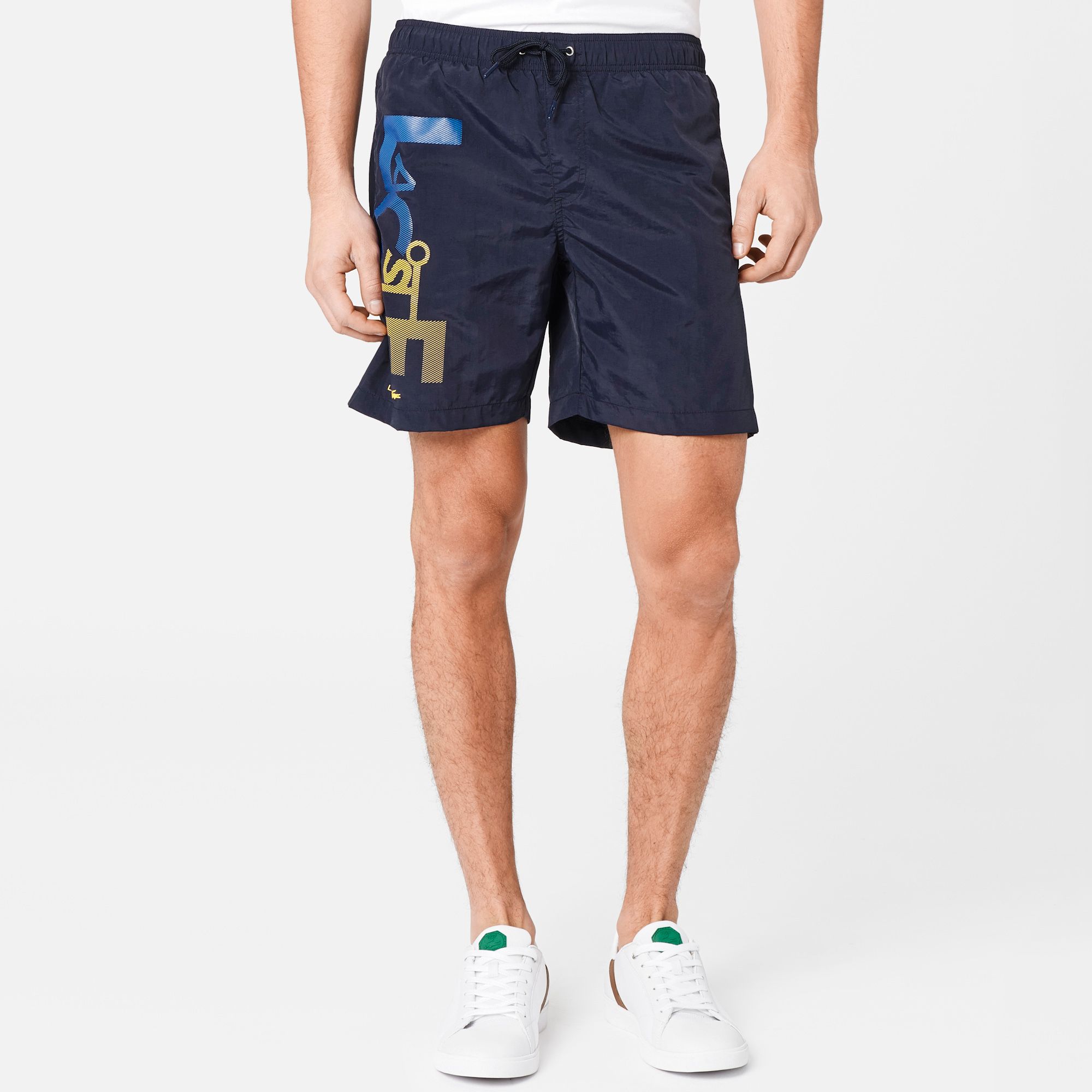 Lacoste Printed swim shorts Men