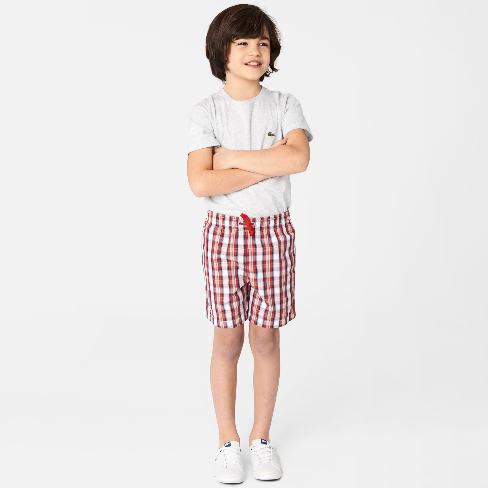 Lacoste Check swim shorts Boy