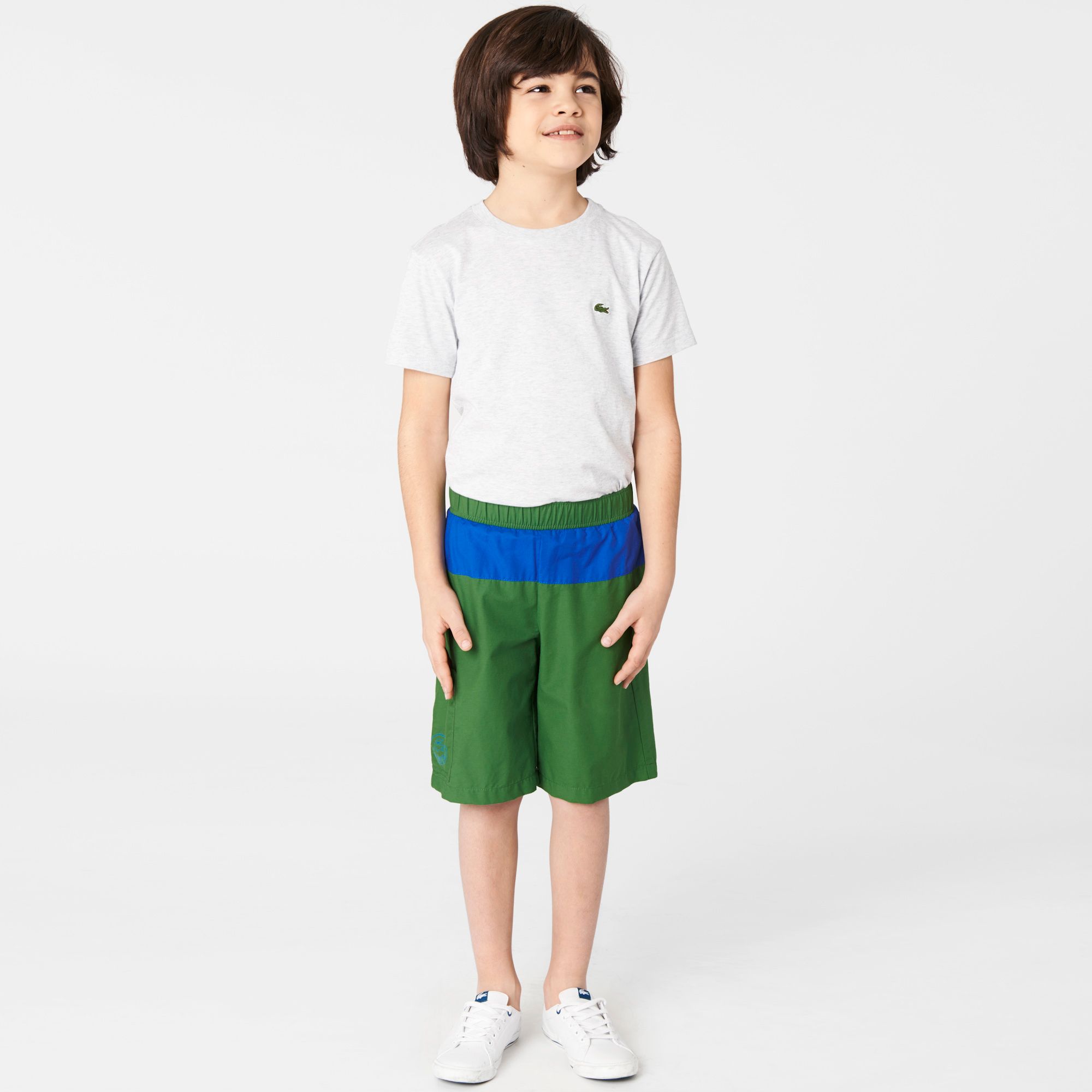 Lacoste Two-tone swim shorts with side pocket Boy