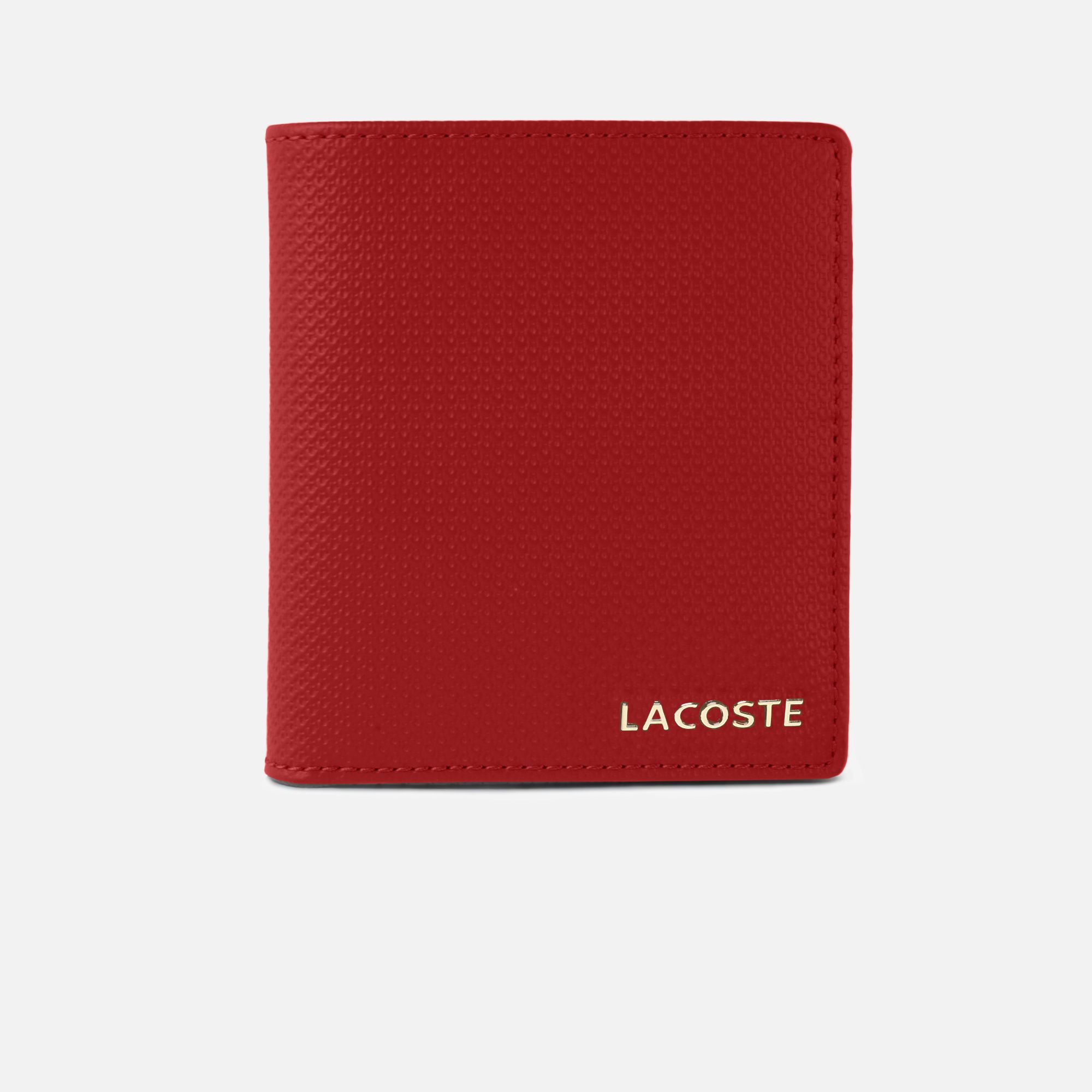 Lacoste Institutionnelle large leather card holder Women