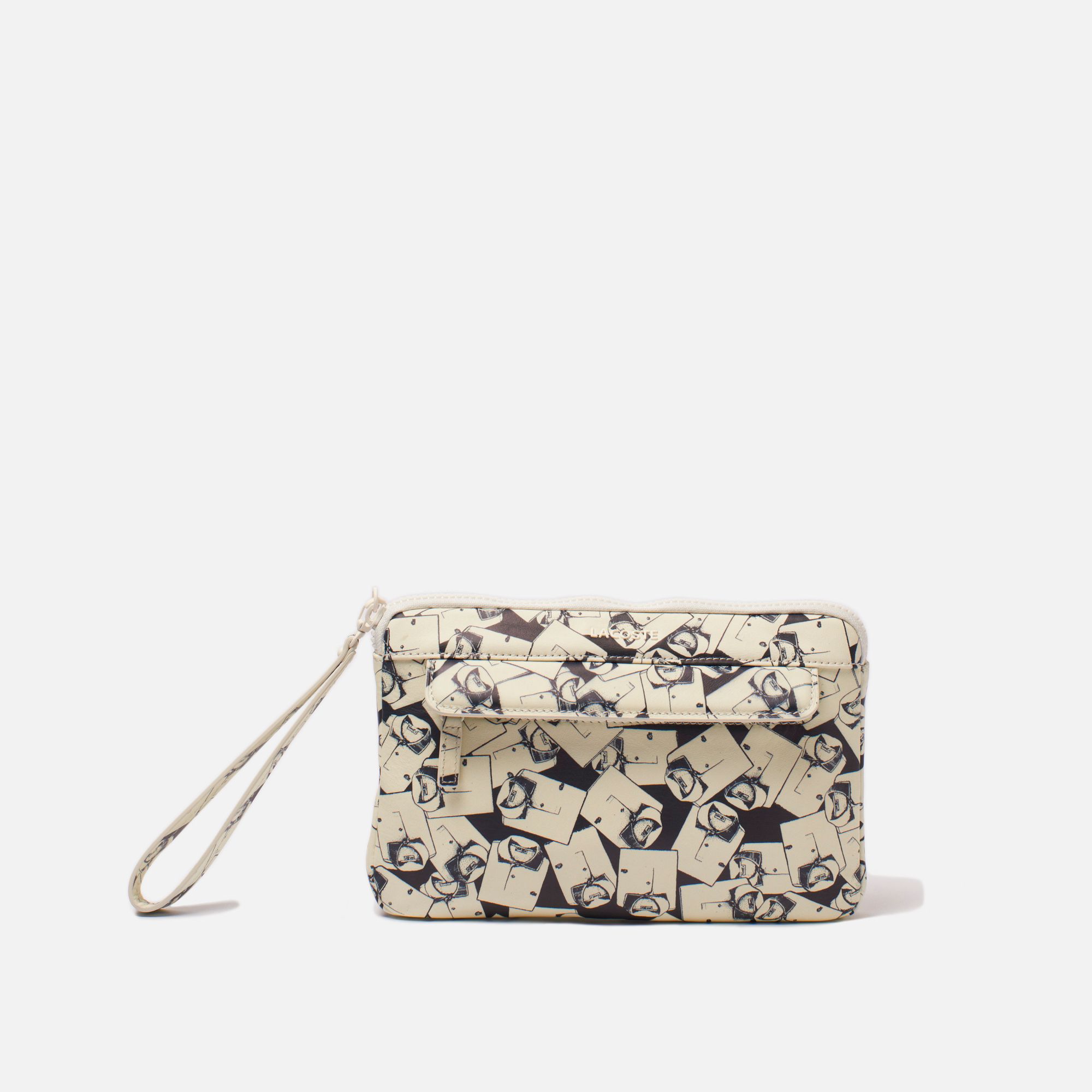 Lacoste Fashion Show Collection leather clutch bag. Women