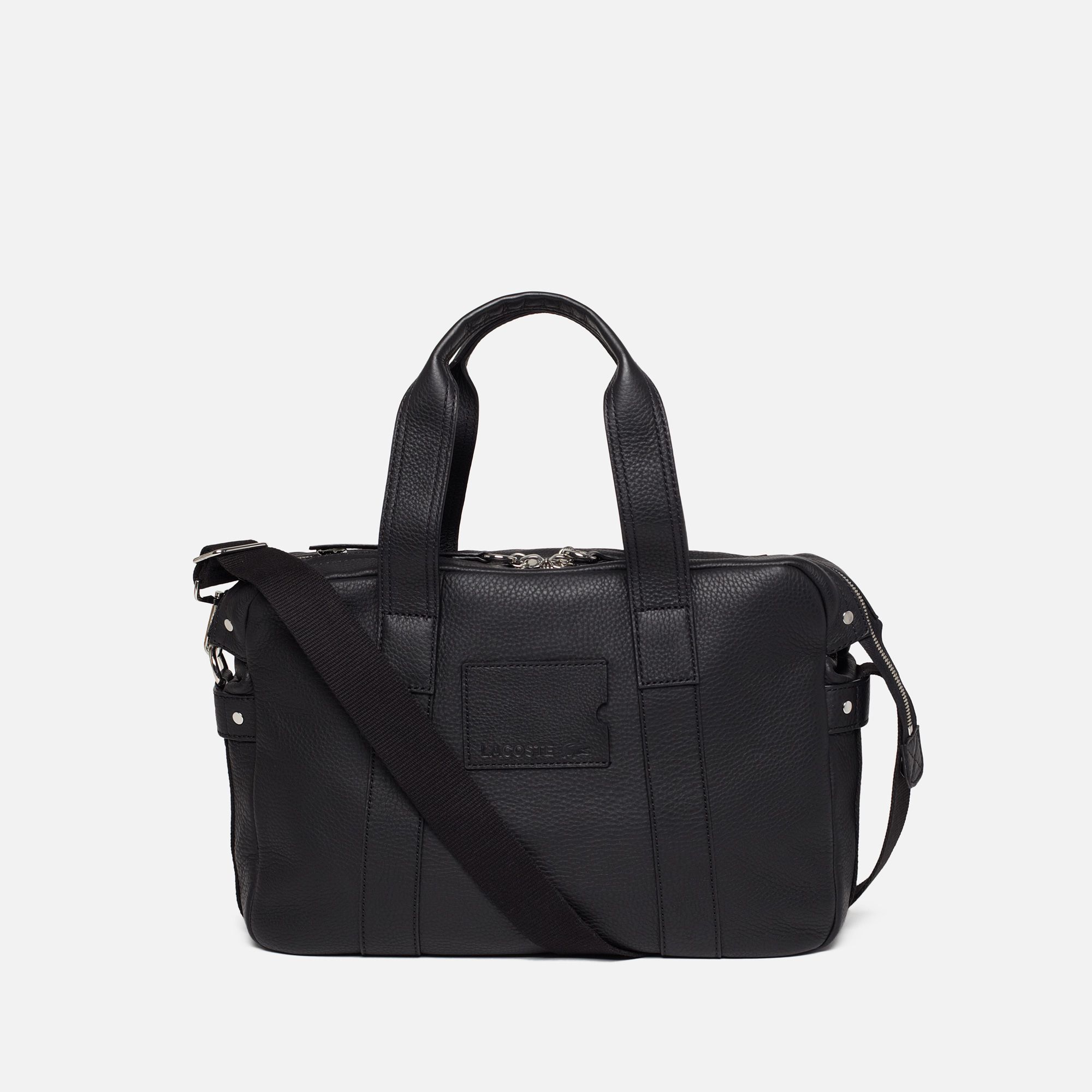 Lacoste John leather computer bag Men