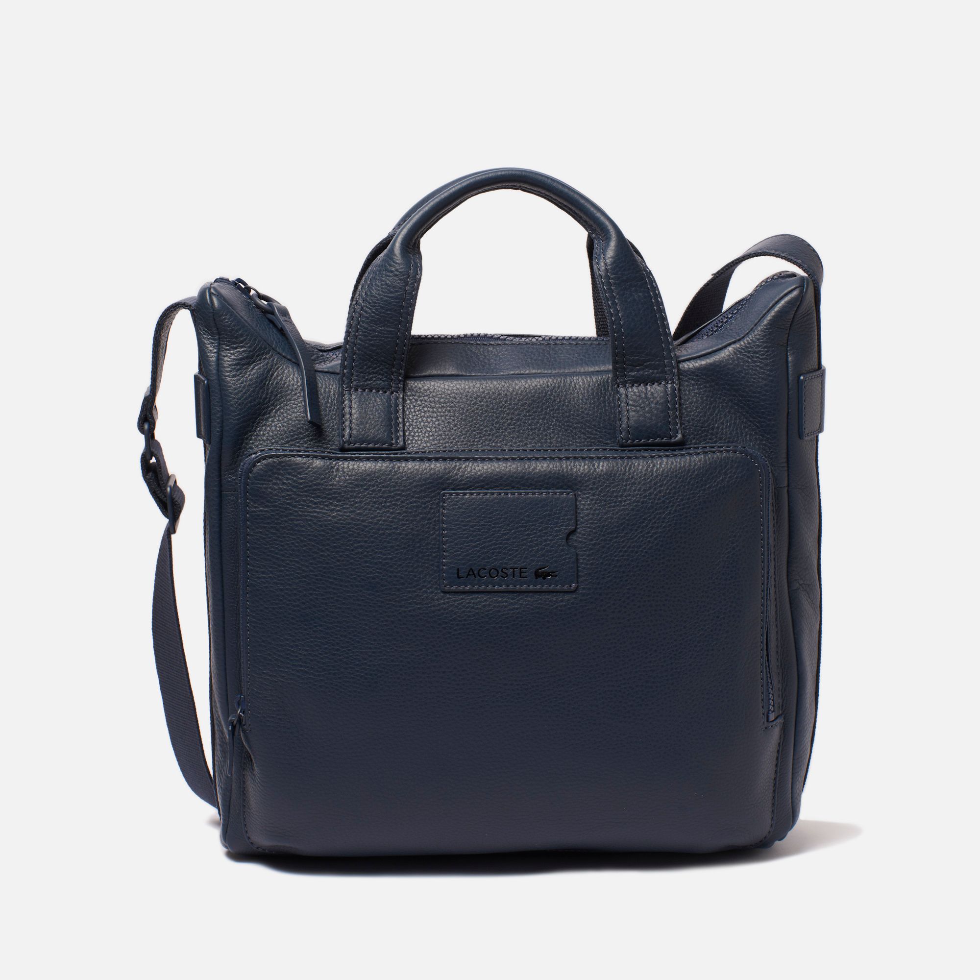 Lacoste Fashion Show Collection leather satchel. Men