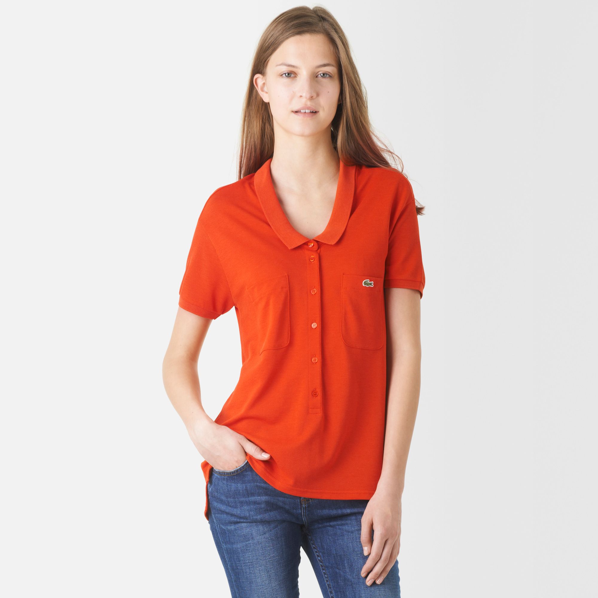 Lacoste polo top with pockets