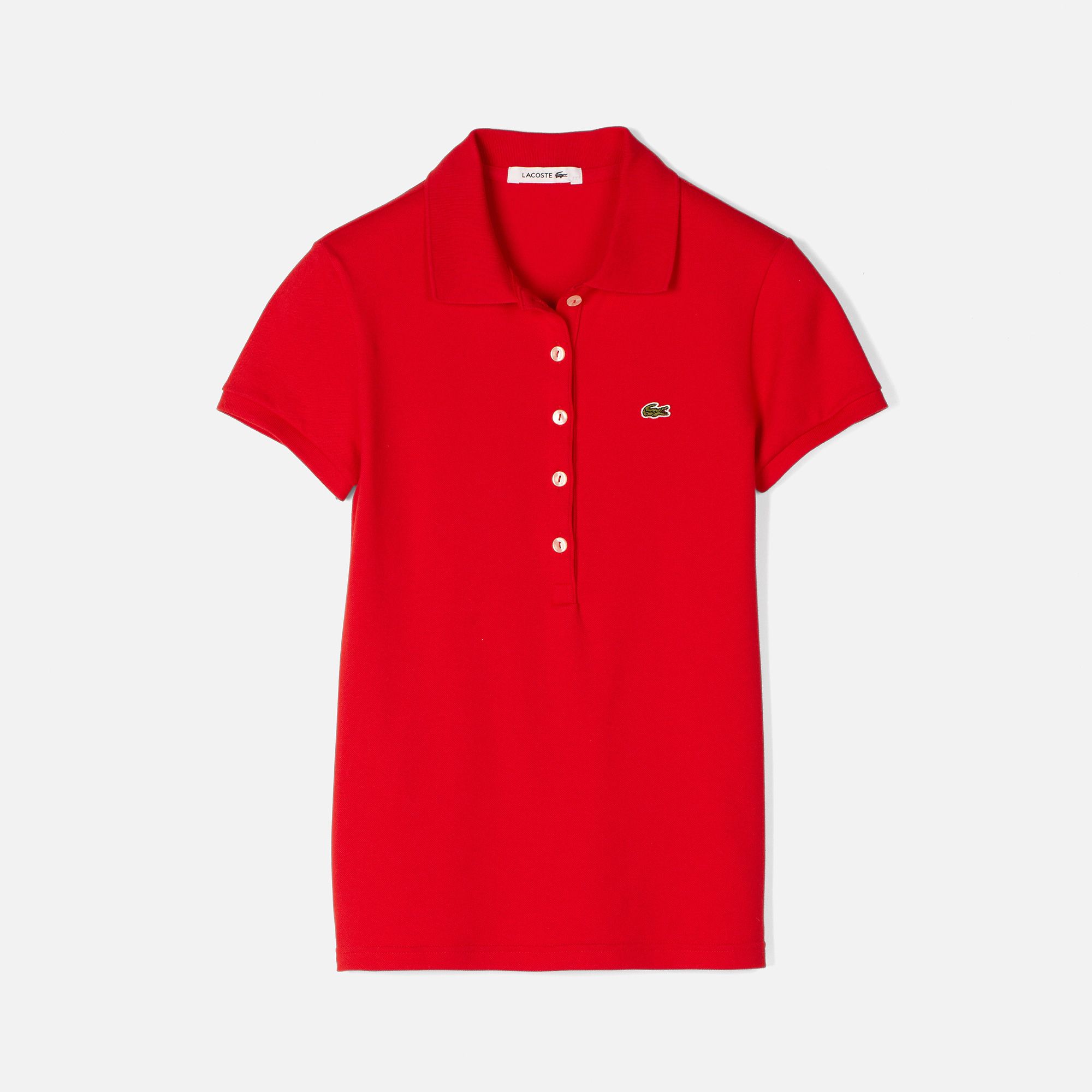  Plain stretch Lacoste polo Women