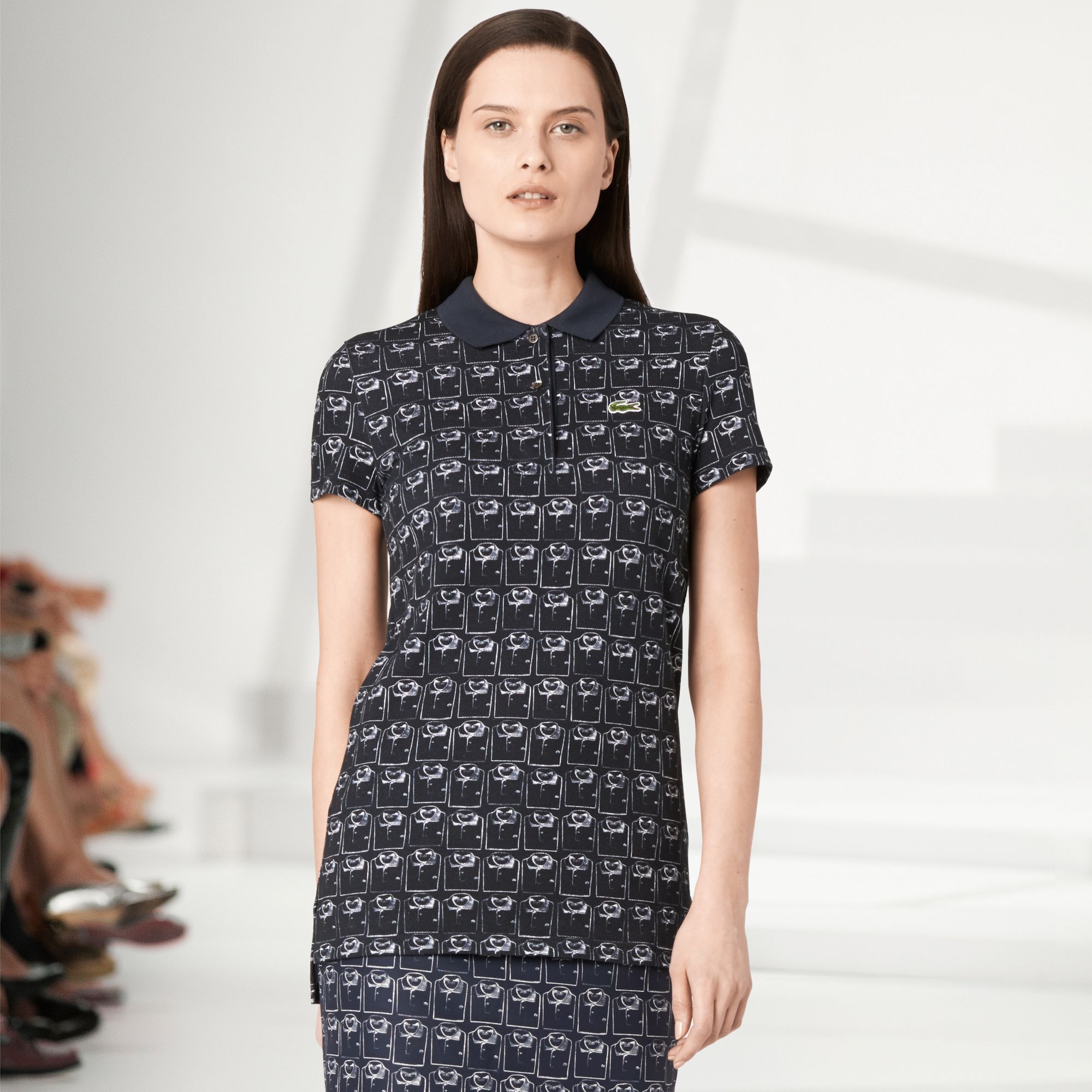 Lacoste Fashion Show patterned polo Women