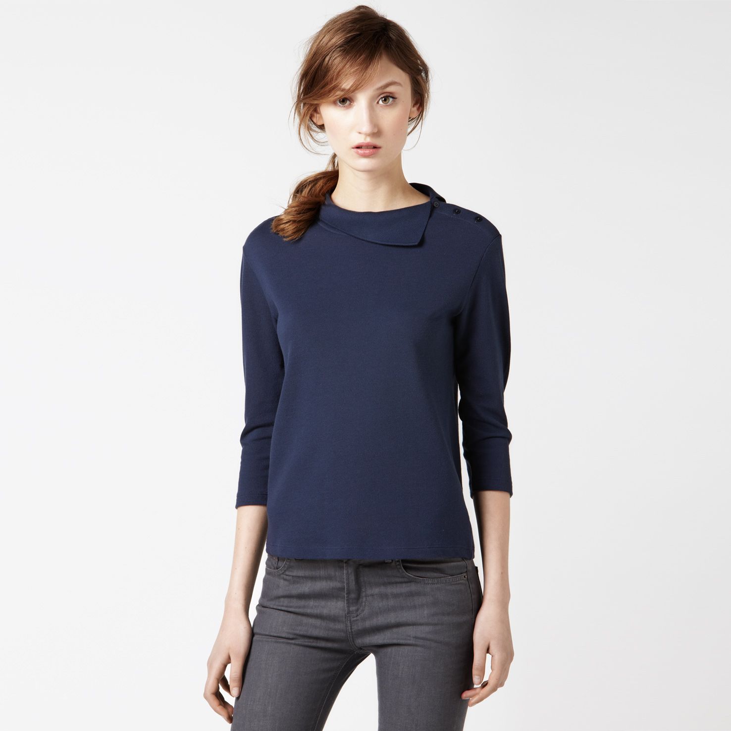 Lacoste Polo Top with shoulder buttons