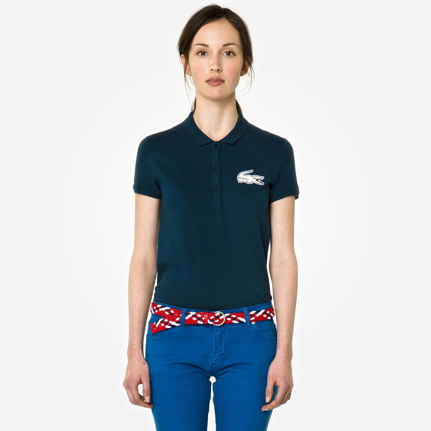 Lacoste Live Stretch polo with maxi crocodile