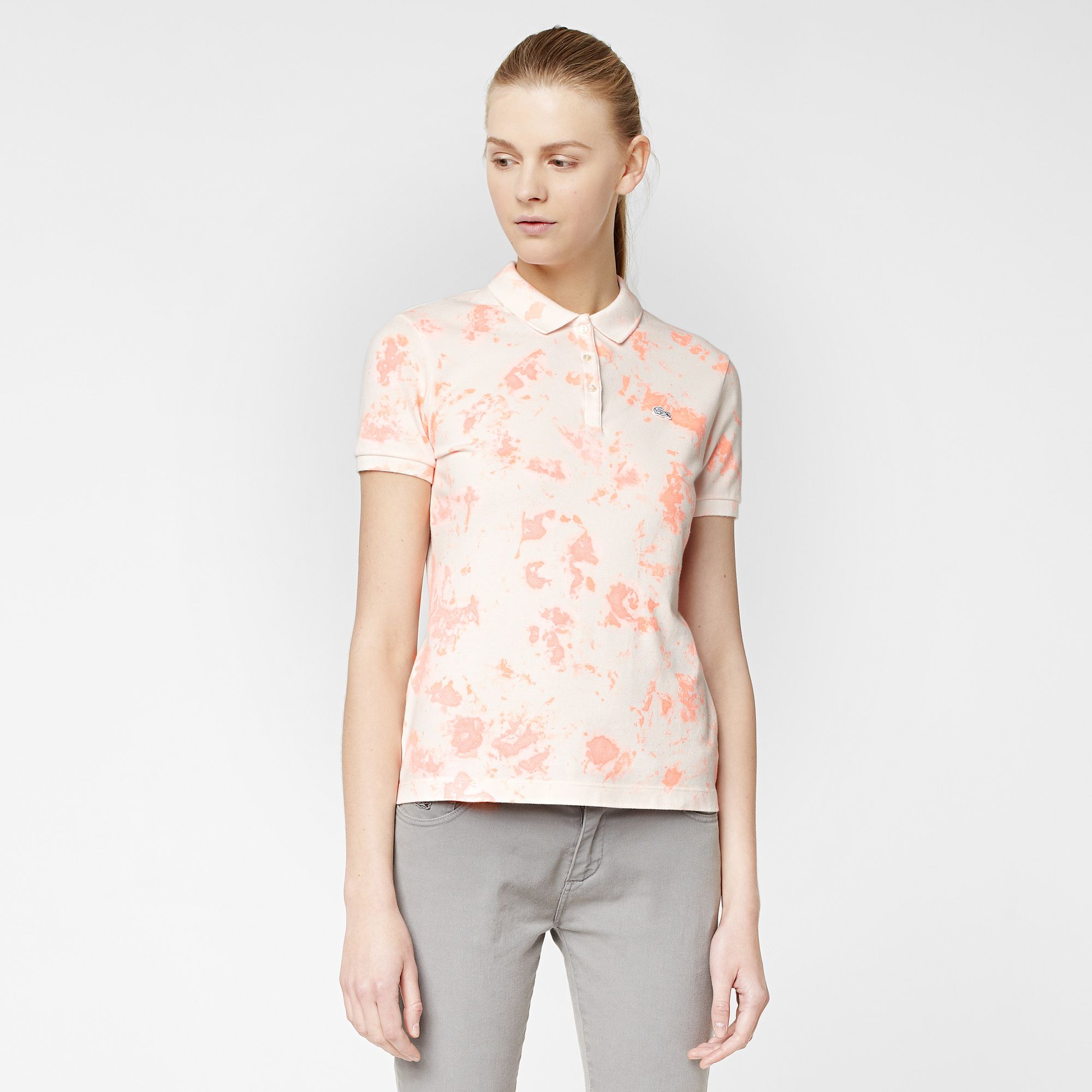  Printed Lacoste Live stretch polo Women