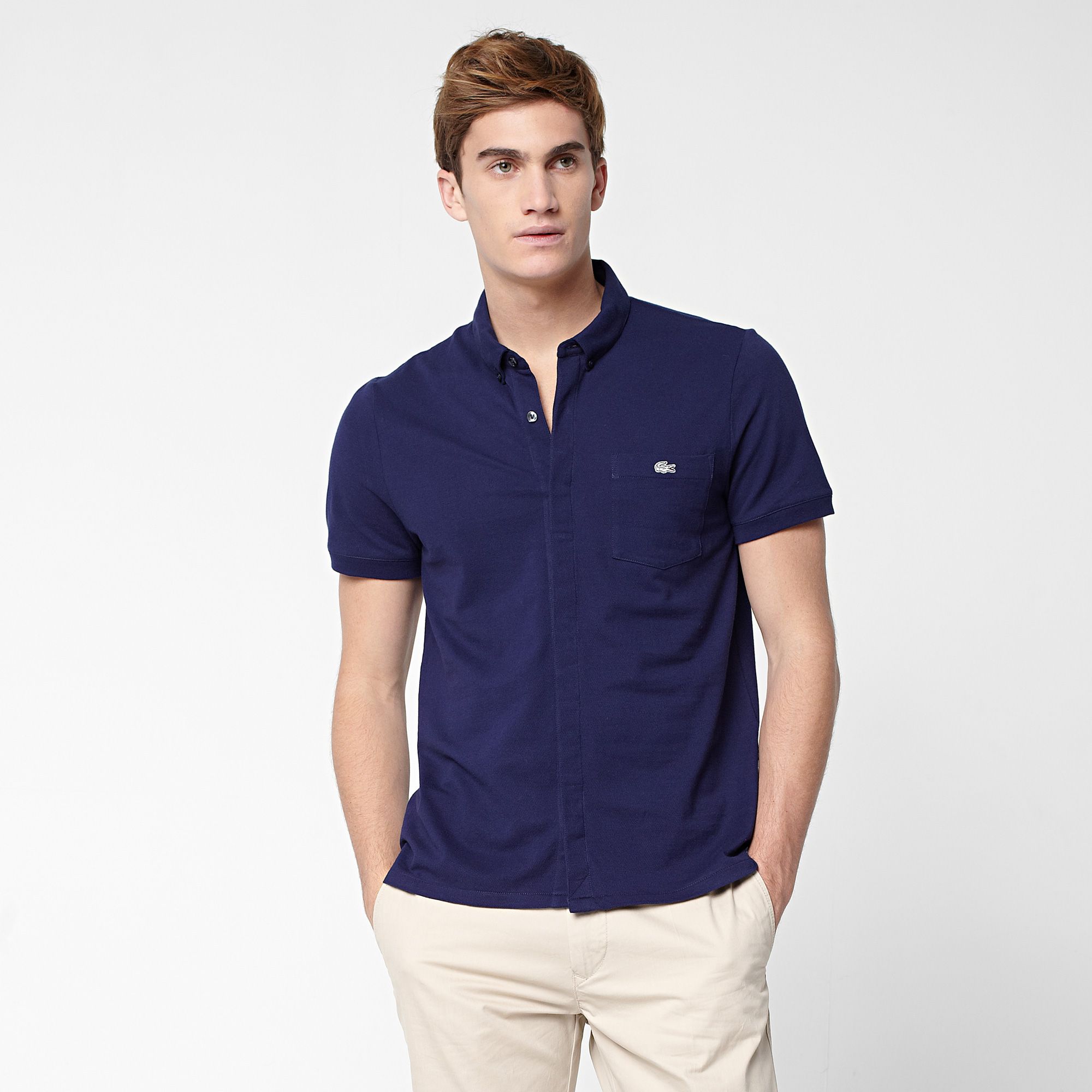  Slim fit Lacoste polo with pocket Men