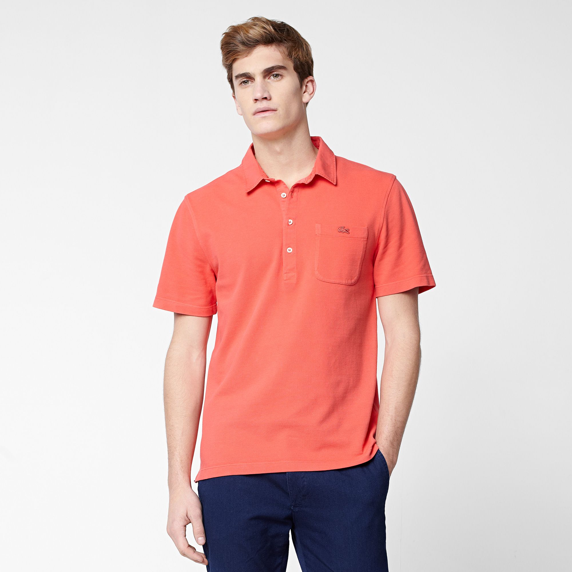 Slim fit Lacoste polo with pocket