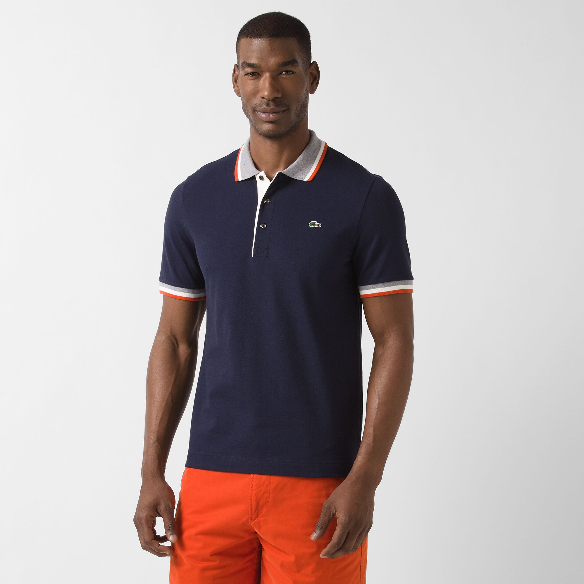  Piped Lacoste stretch polo Men