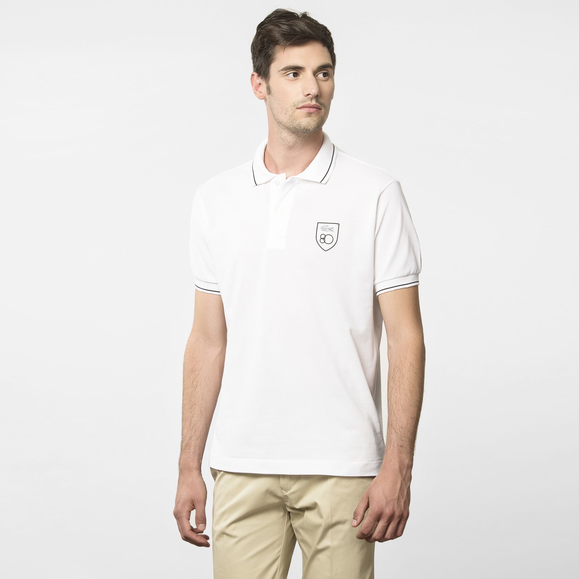 80th Anniversary Edition Regular fit Lacoste polo with piping