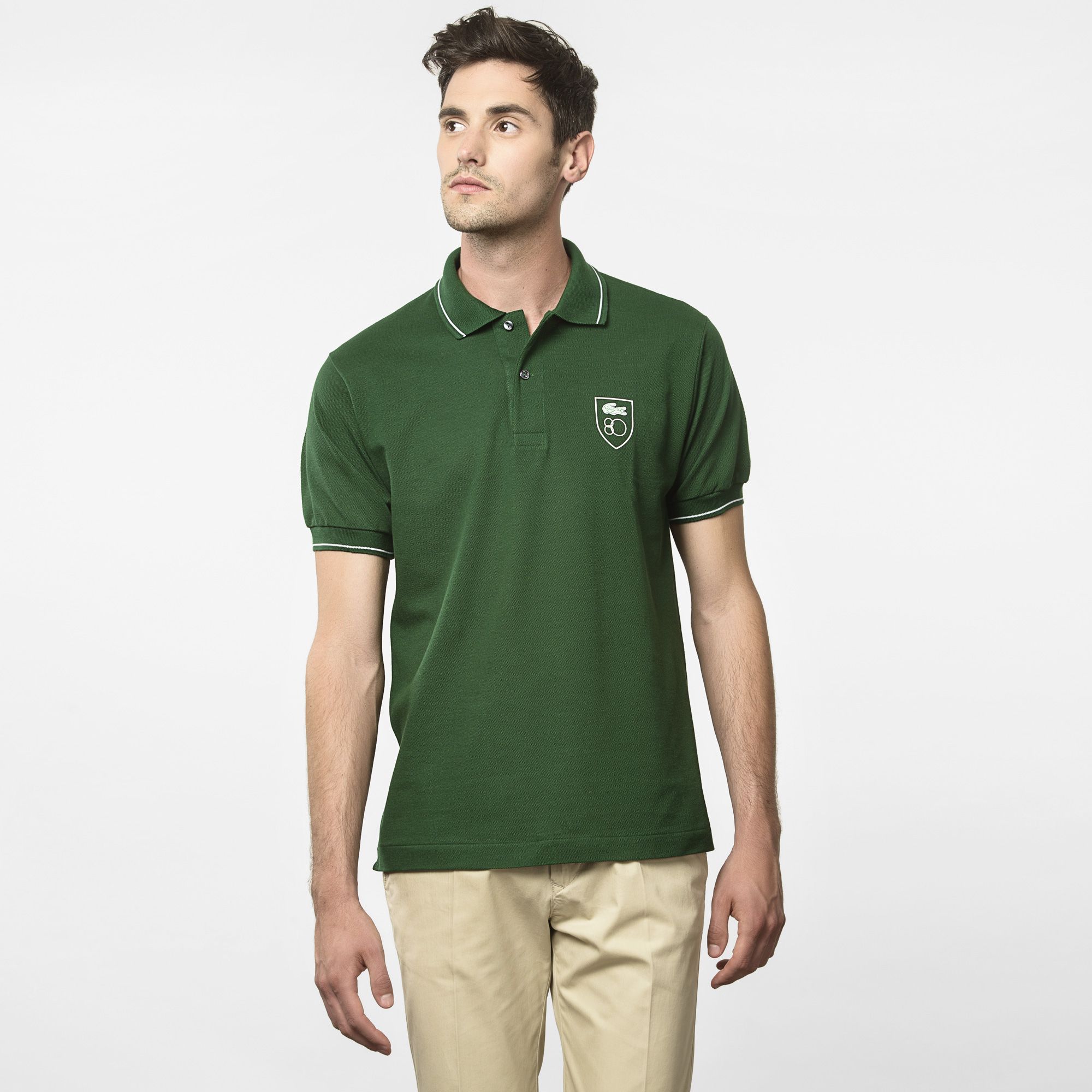 80th Anniversary Edition Regular fit Lacoste polo with piping