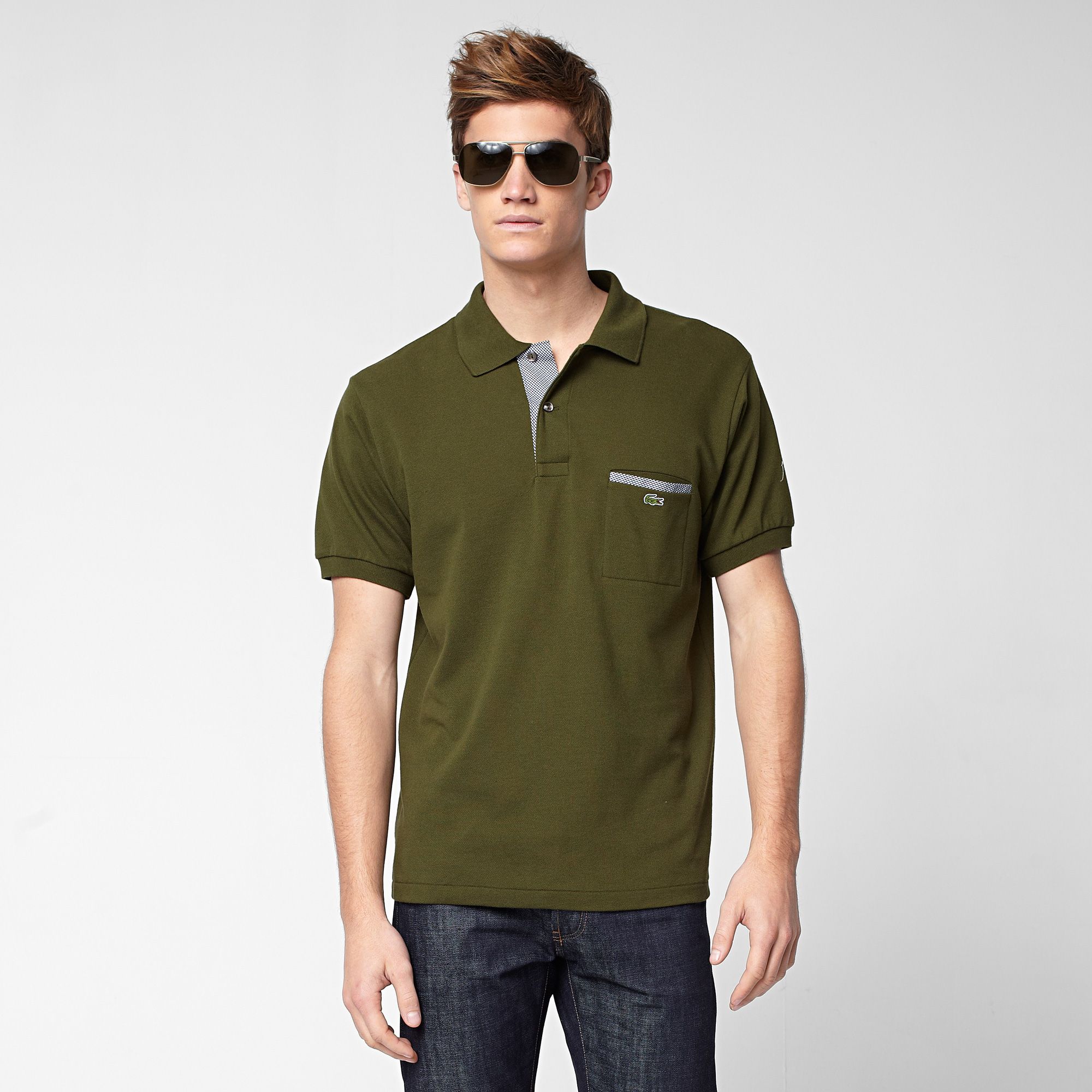  Regular fit Lacoste polo with pocket Men