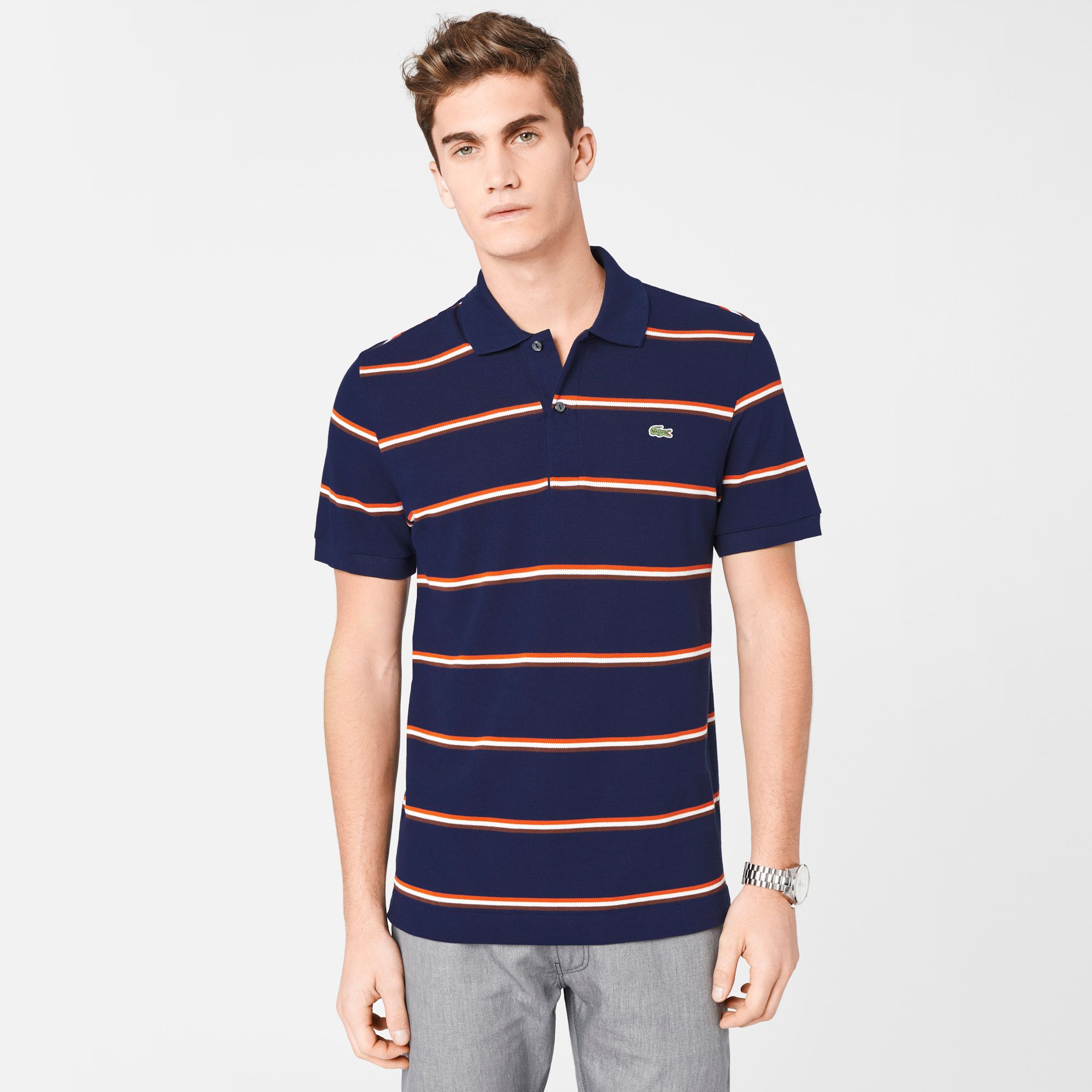  Striped Regular fit Lacoste polo Men