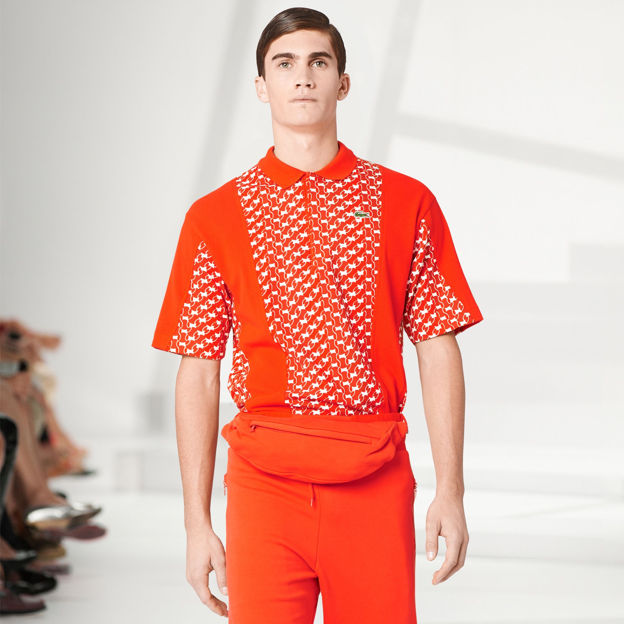  Fashion Show Regular fit patterned Lacoste polo Men