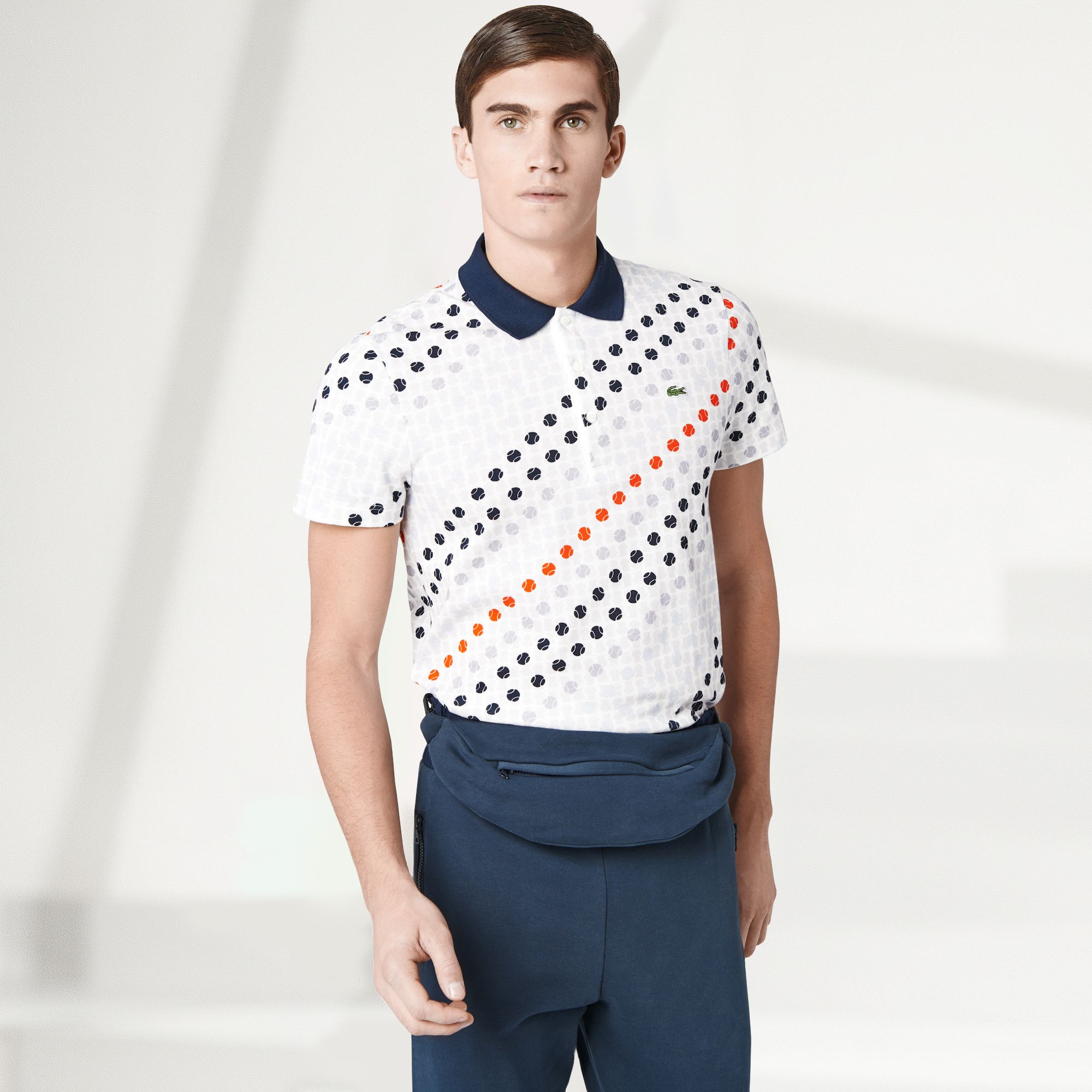  Fashion Show Regular fit patterned Lacoste polo Men