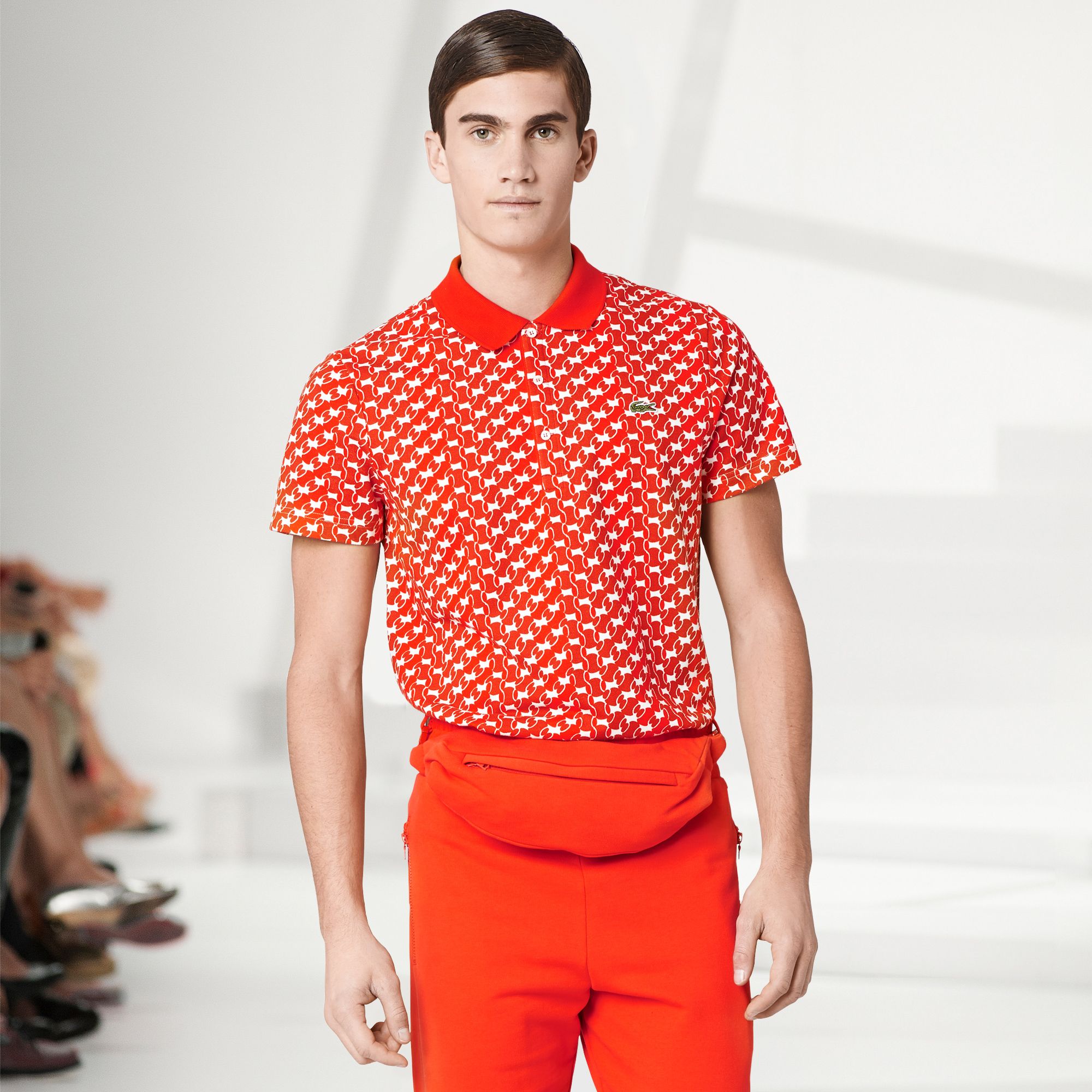  Fashion Show Regular fit patterned Lacoste polo Men
