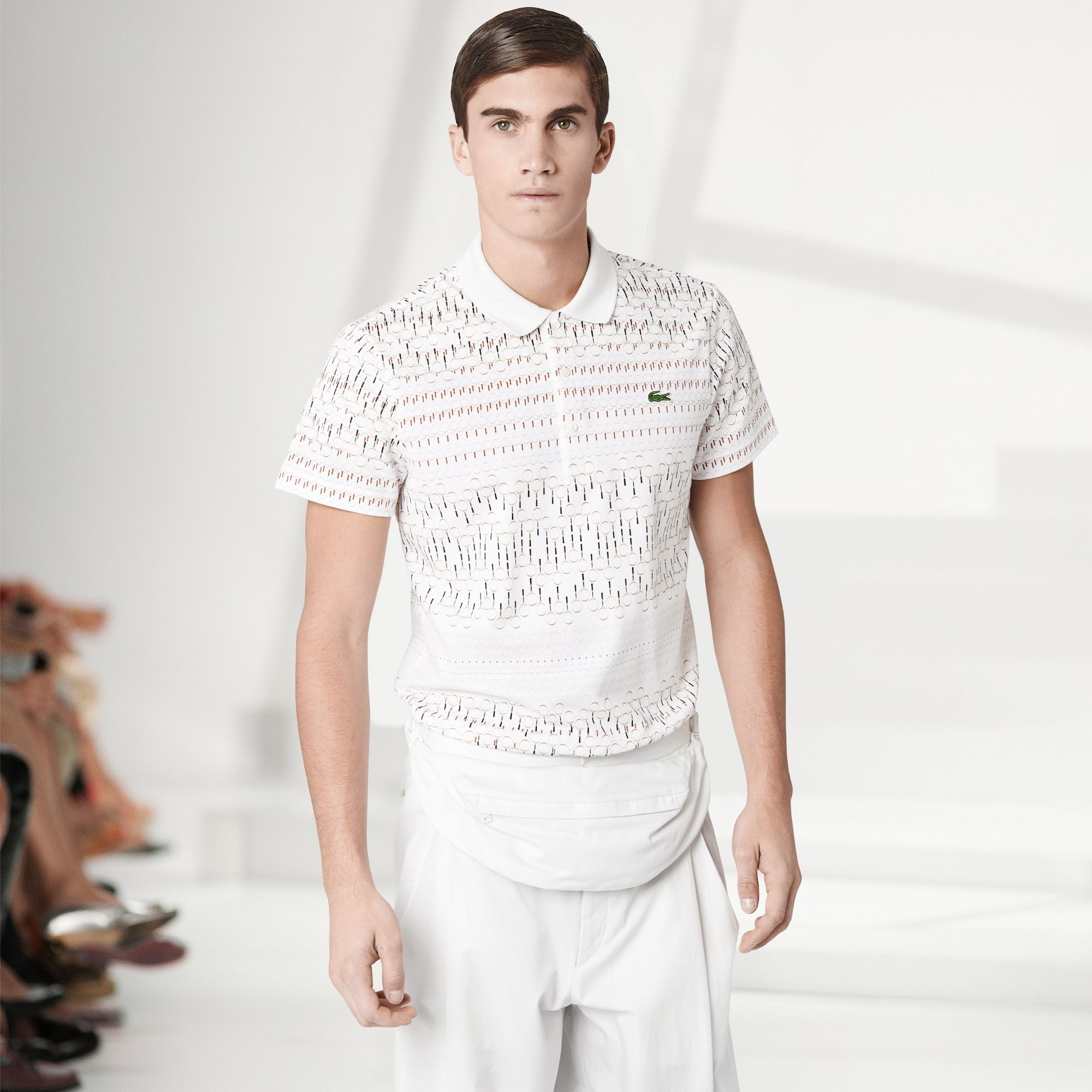  Fashion Show Regular fit patterned Lacoste polo Men