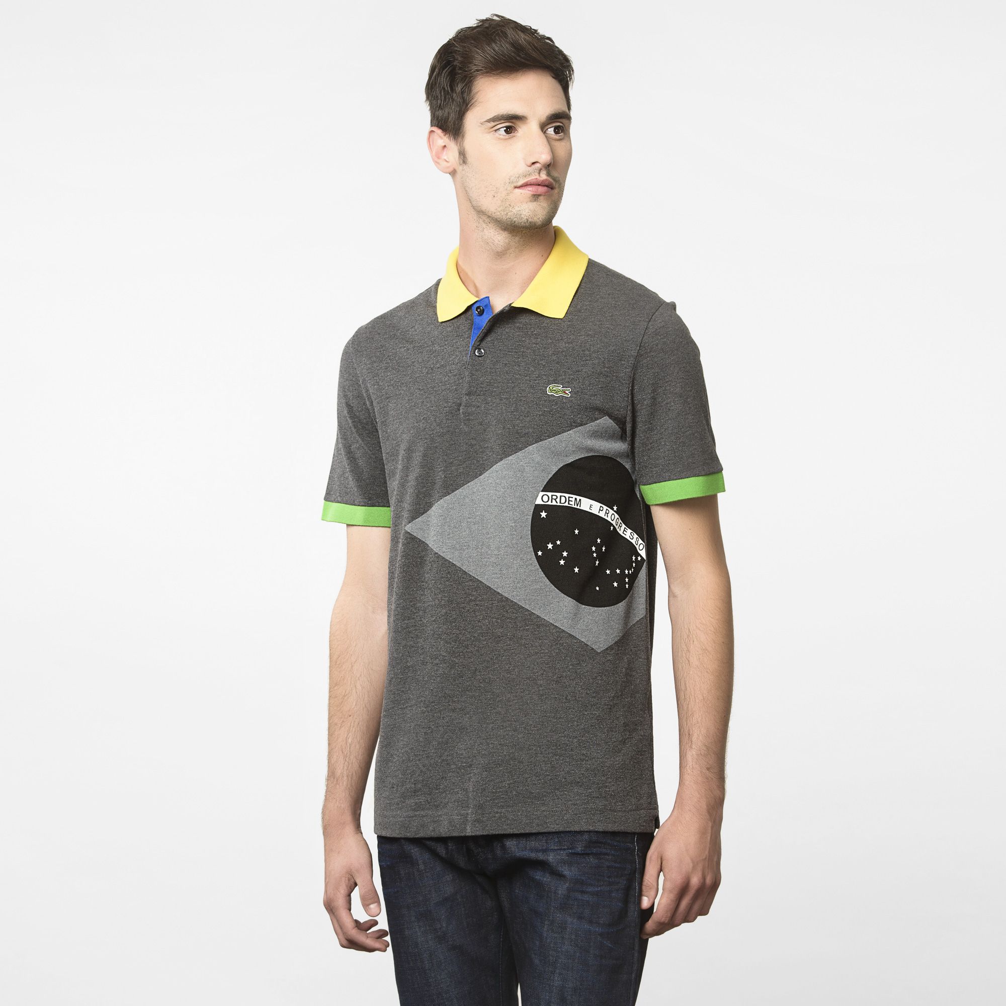  Flags Regular Lacoste polo - Brazil Men