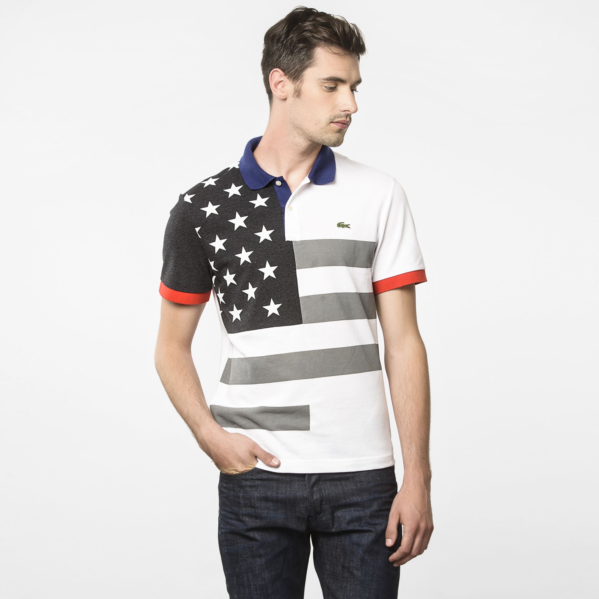 Flags Regular Lacoste polo - United States