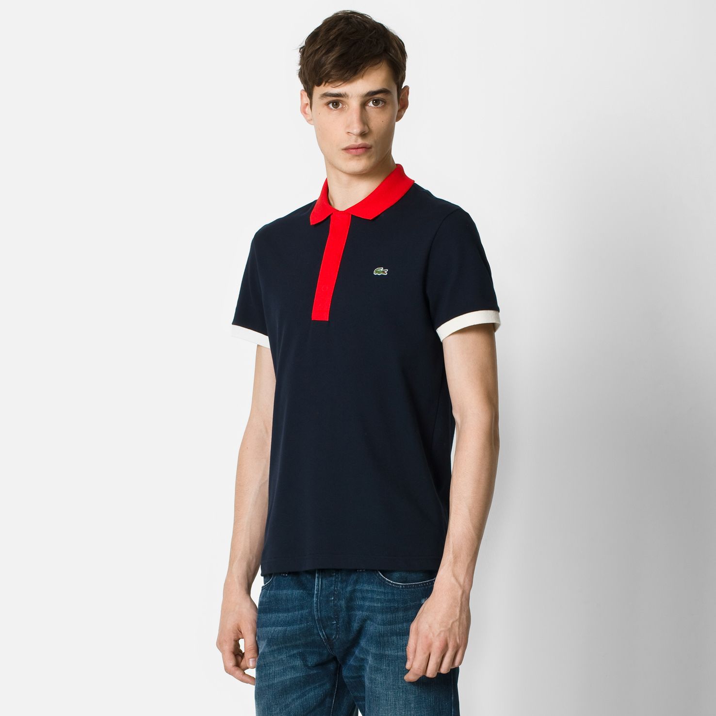 Lacoste Stretch two-tone polo