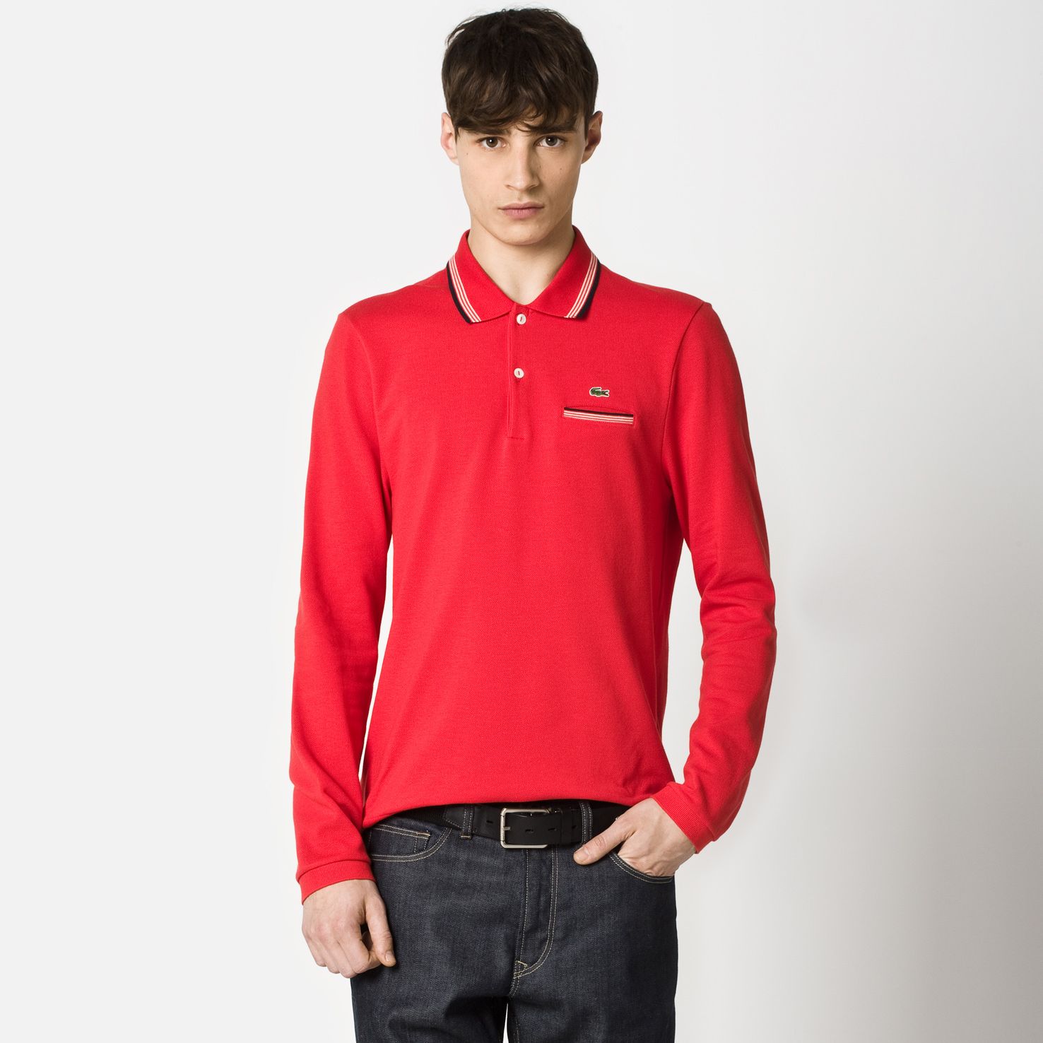 Slim fit Lacoste polo with pocket