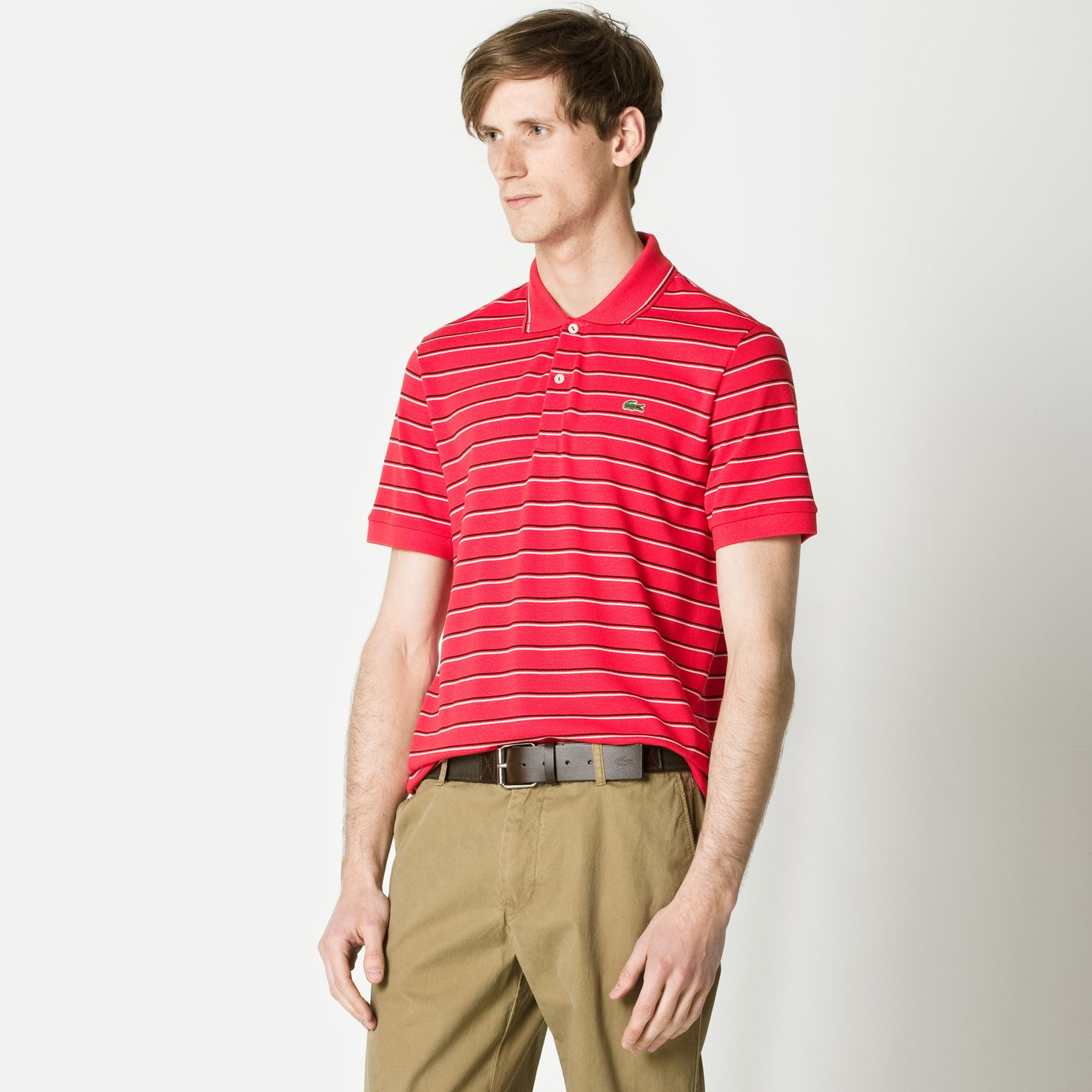 Regular fit Striped Lacoste Polo