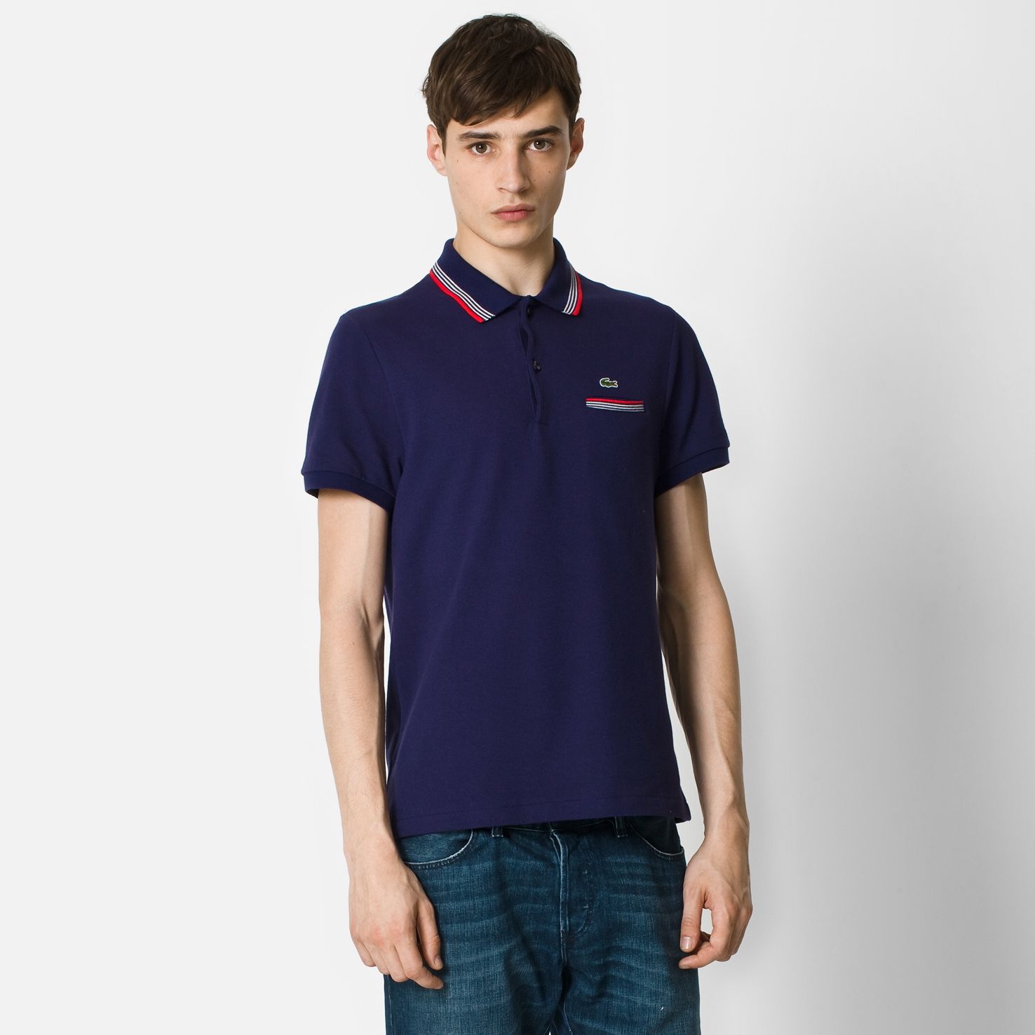 Slim fit Lacoste polo with pocket