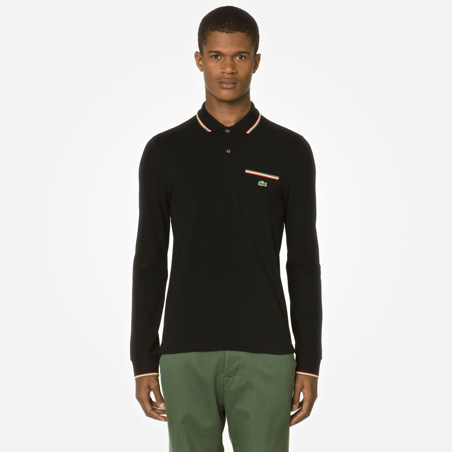 Lacoste Live Ultraslim fit long sleeved polo