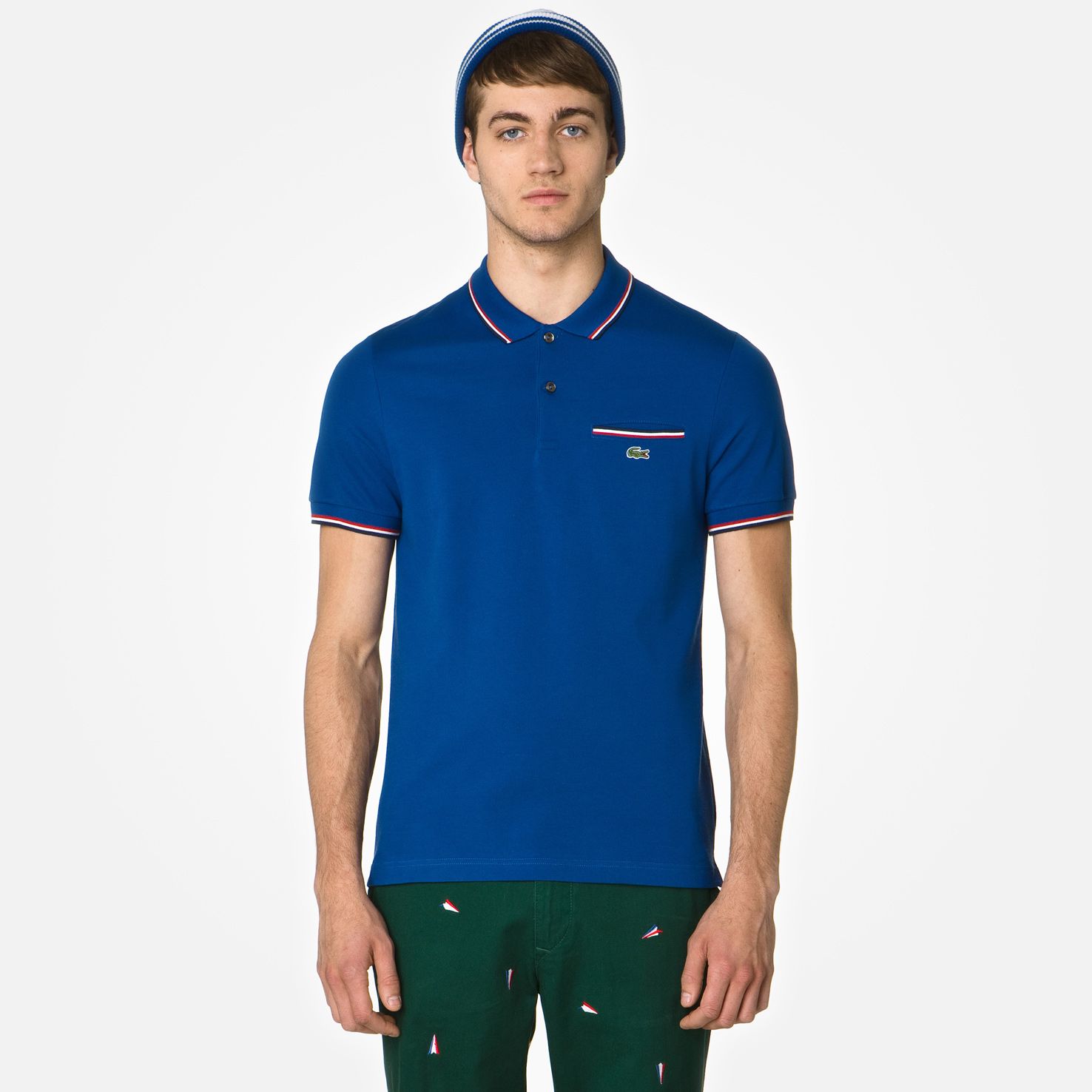  Lacoste Live Ultraslim fit polo with pocket Men