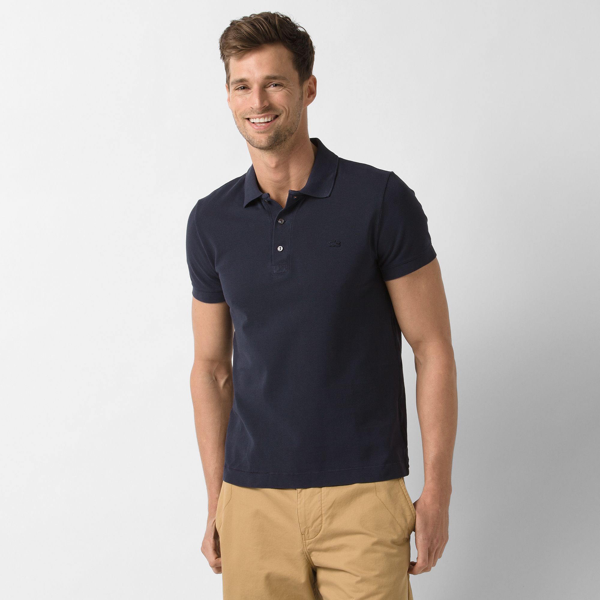  Lacoste Slim fit Polo uni Herren