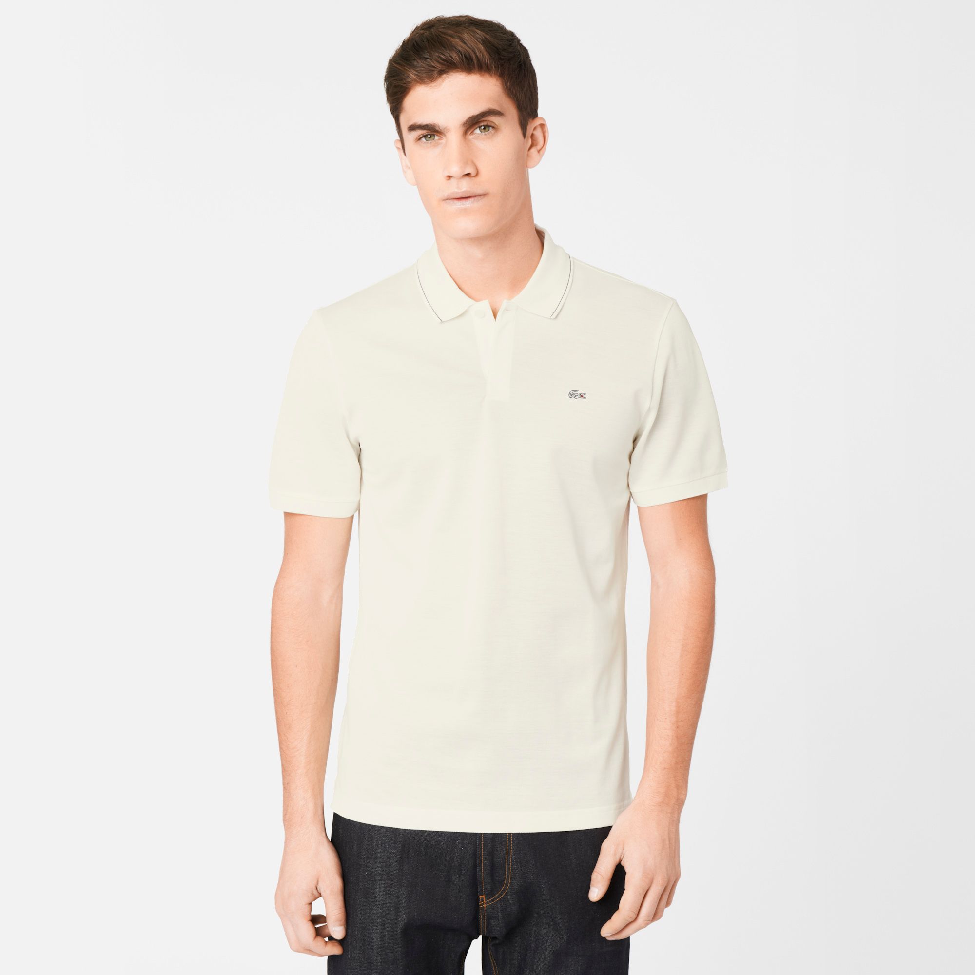  Regular Lacoste polo with piping Men