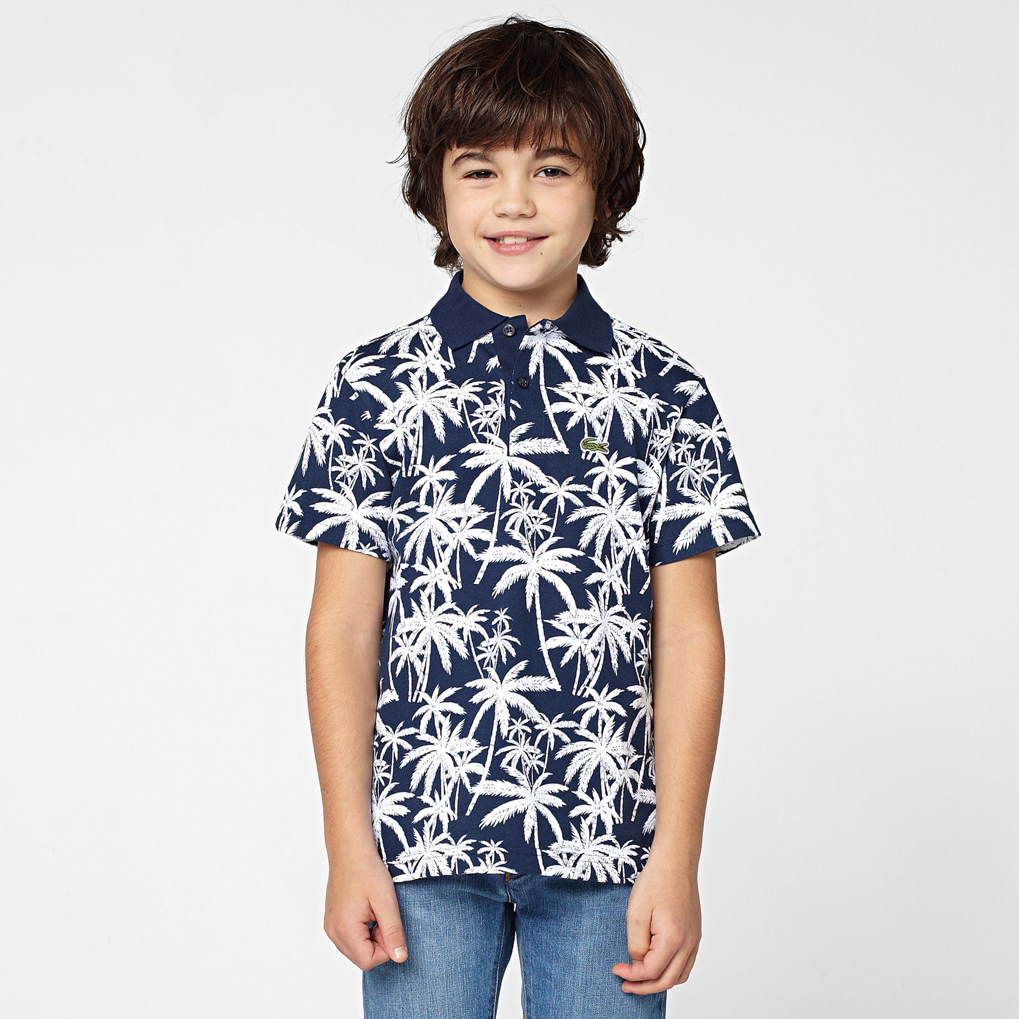 Lacoste Patterned polo Boy