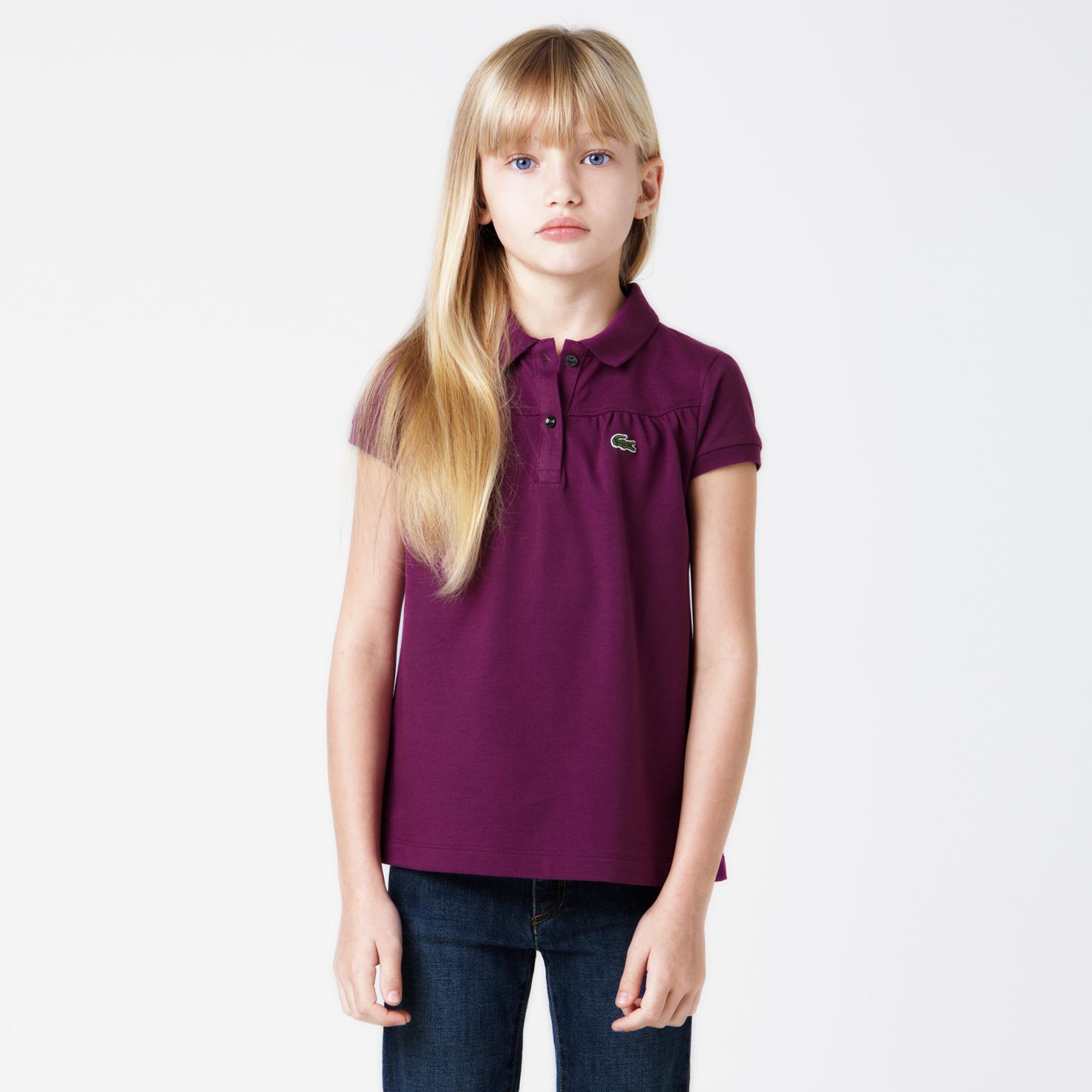 Lacoste Classic fit polo with pleats. gender.gir