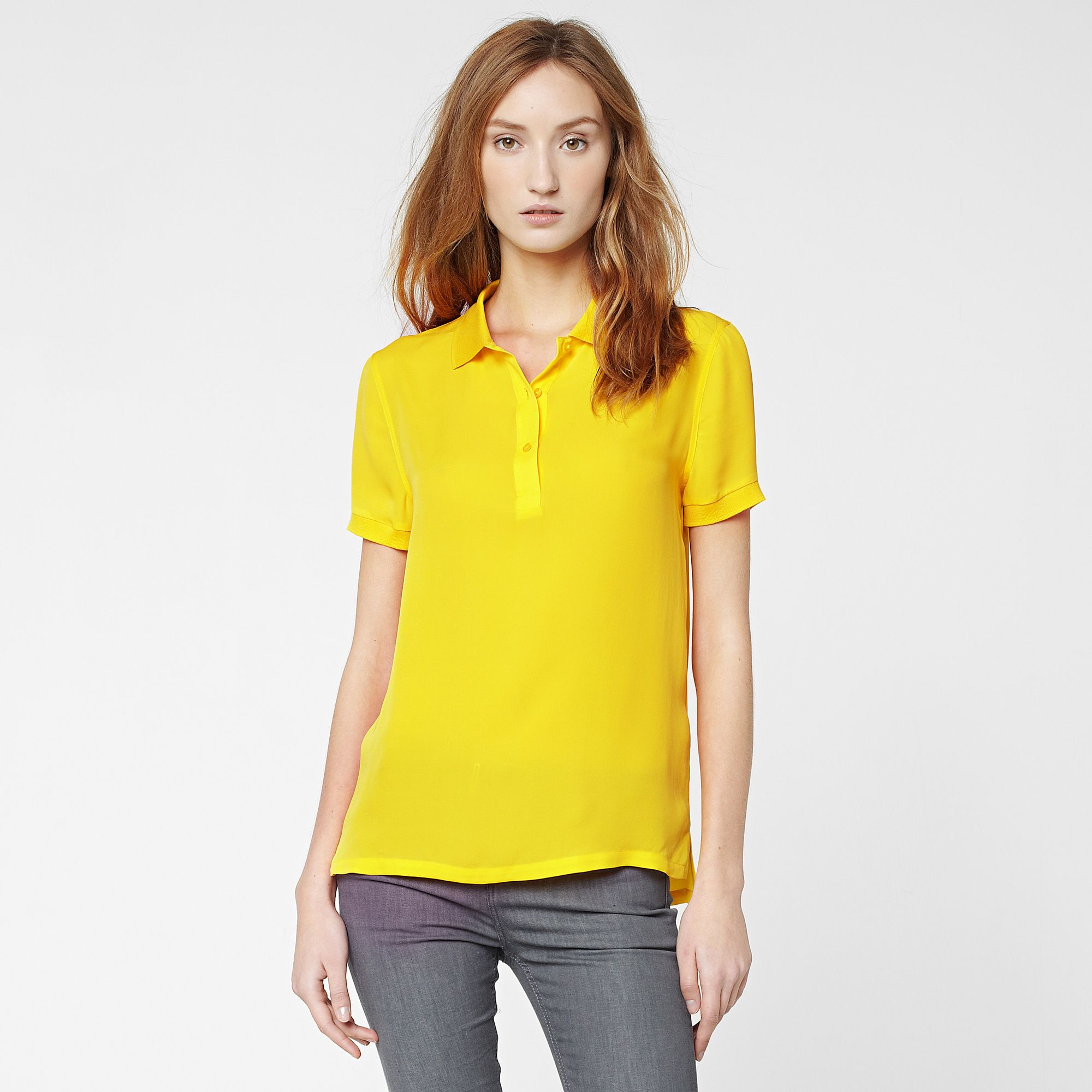 Lacoste Short sleeved silk top Women