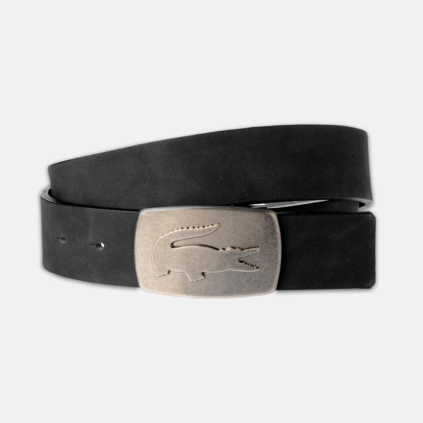 Lacoste Washed look cowhide leather belt Men