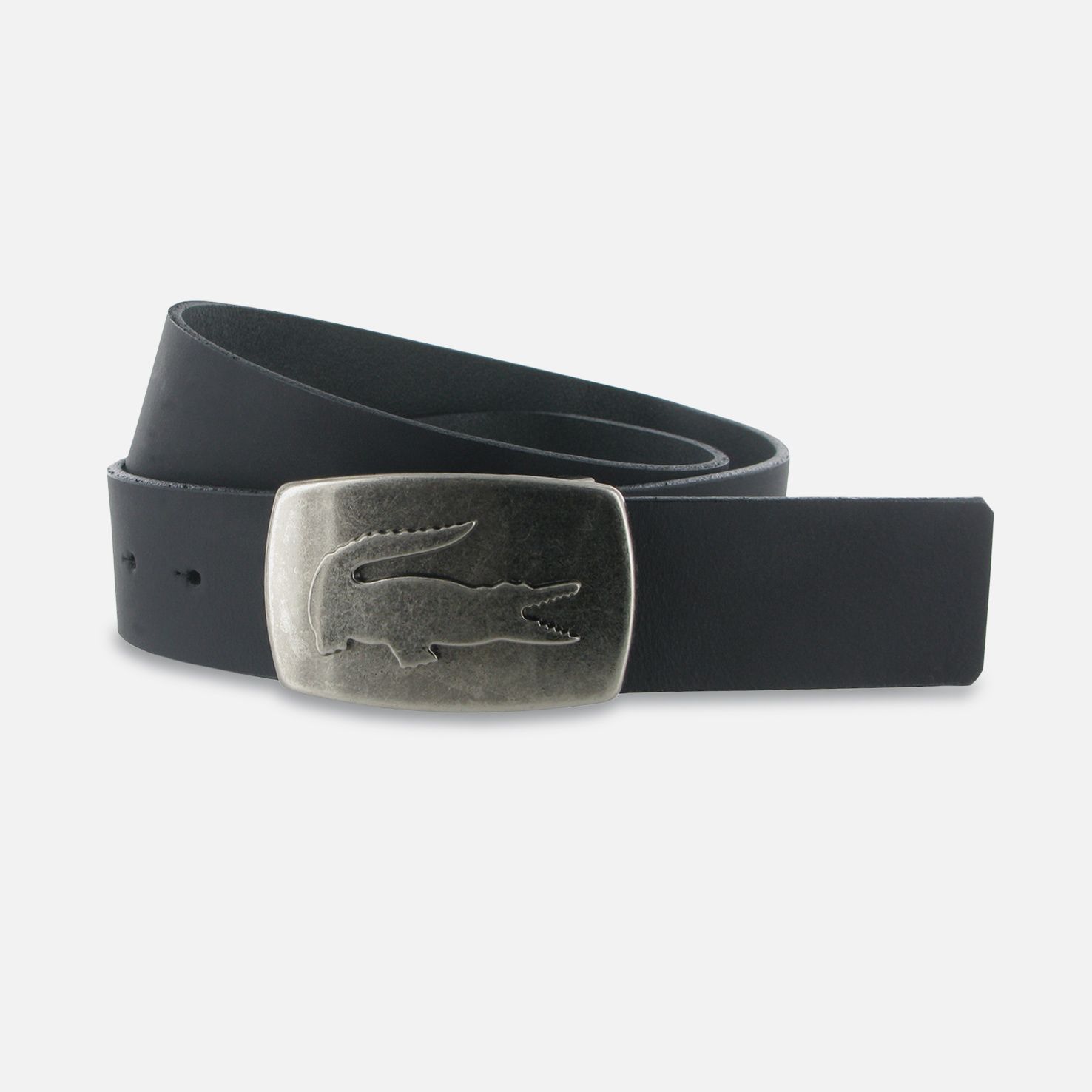 Lacoste Smooth cowhide leather belt Men