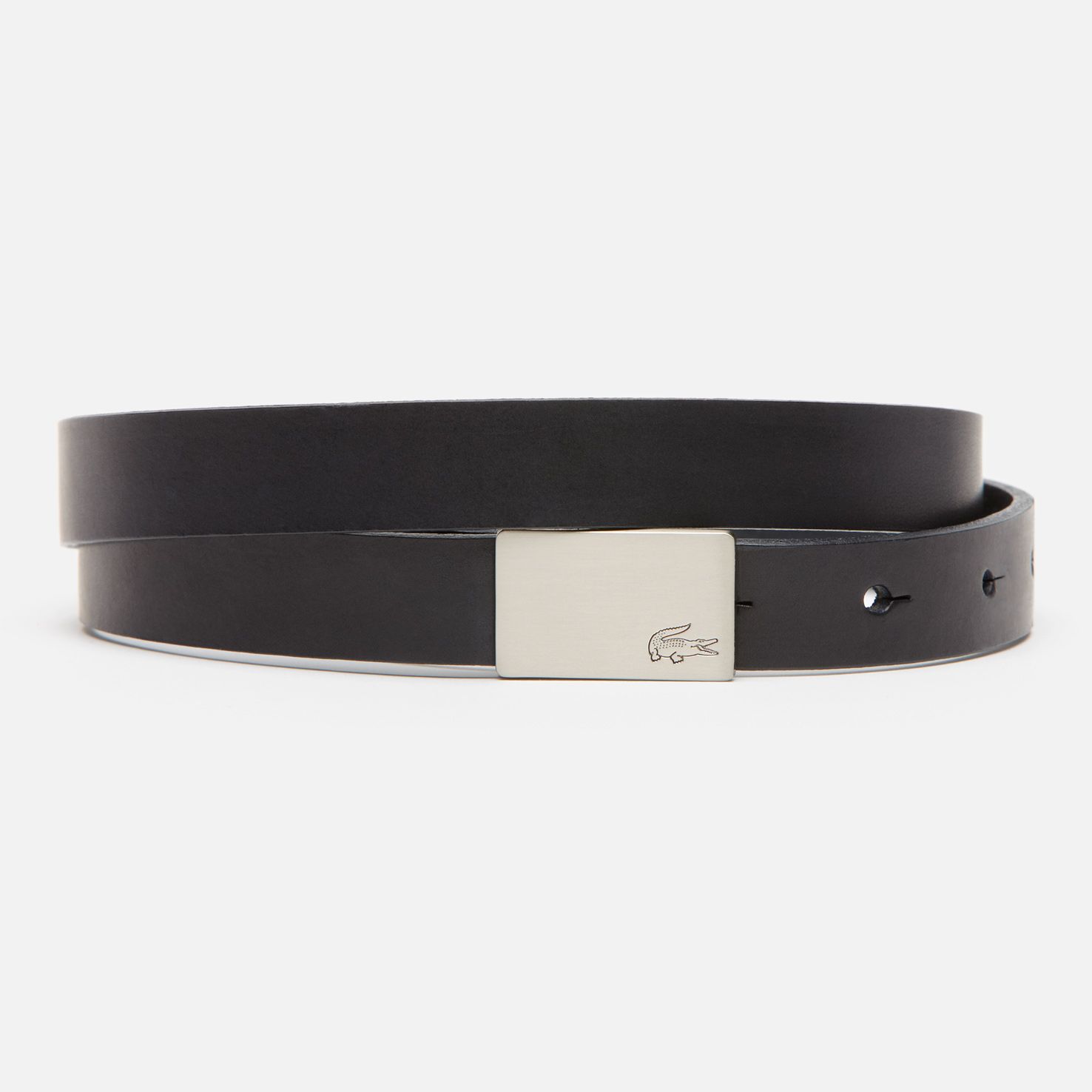 Lacoste Matte cowhide leather belt with gift box Women