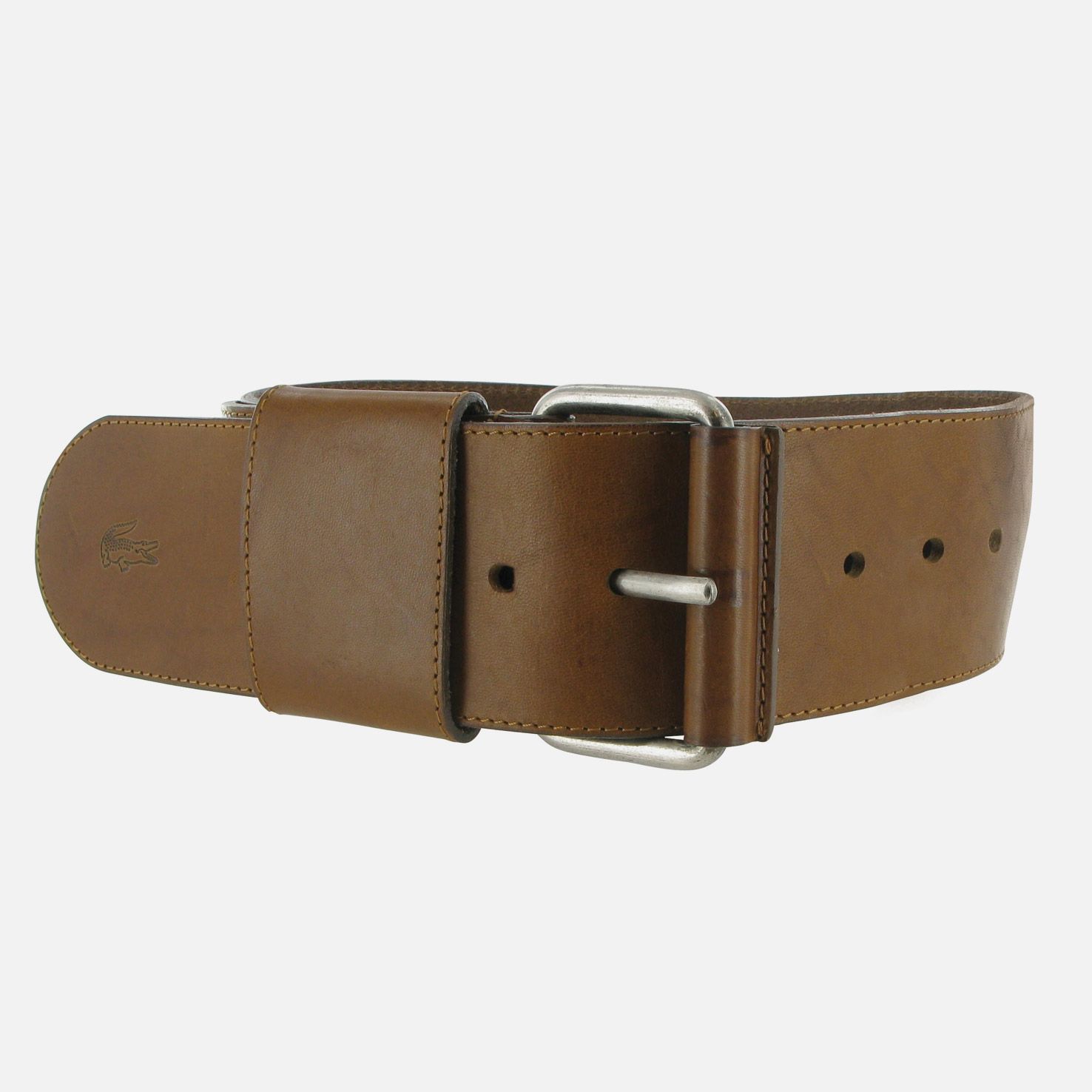 Lacoste Matte cowhide leather belt Women
