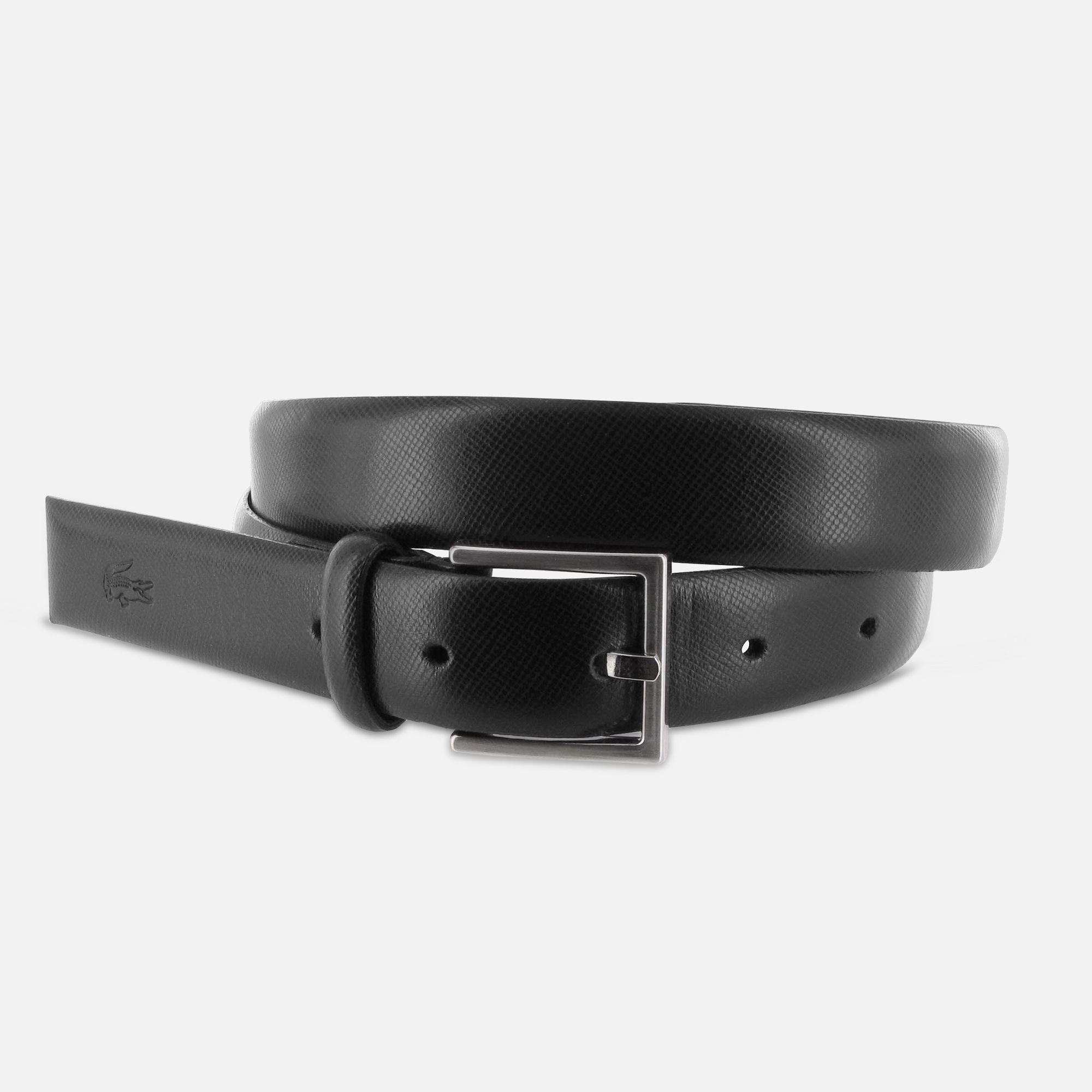 Lacoste Stripey cowhide leather belt Women