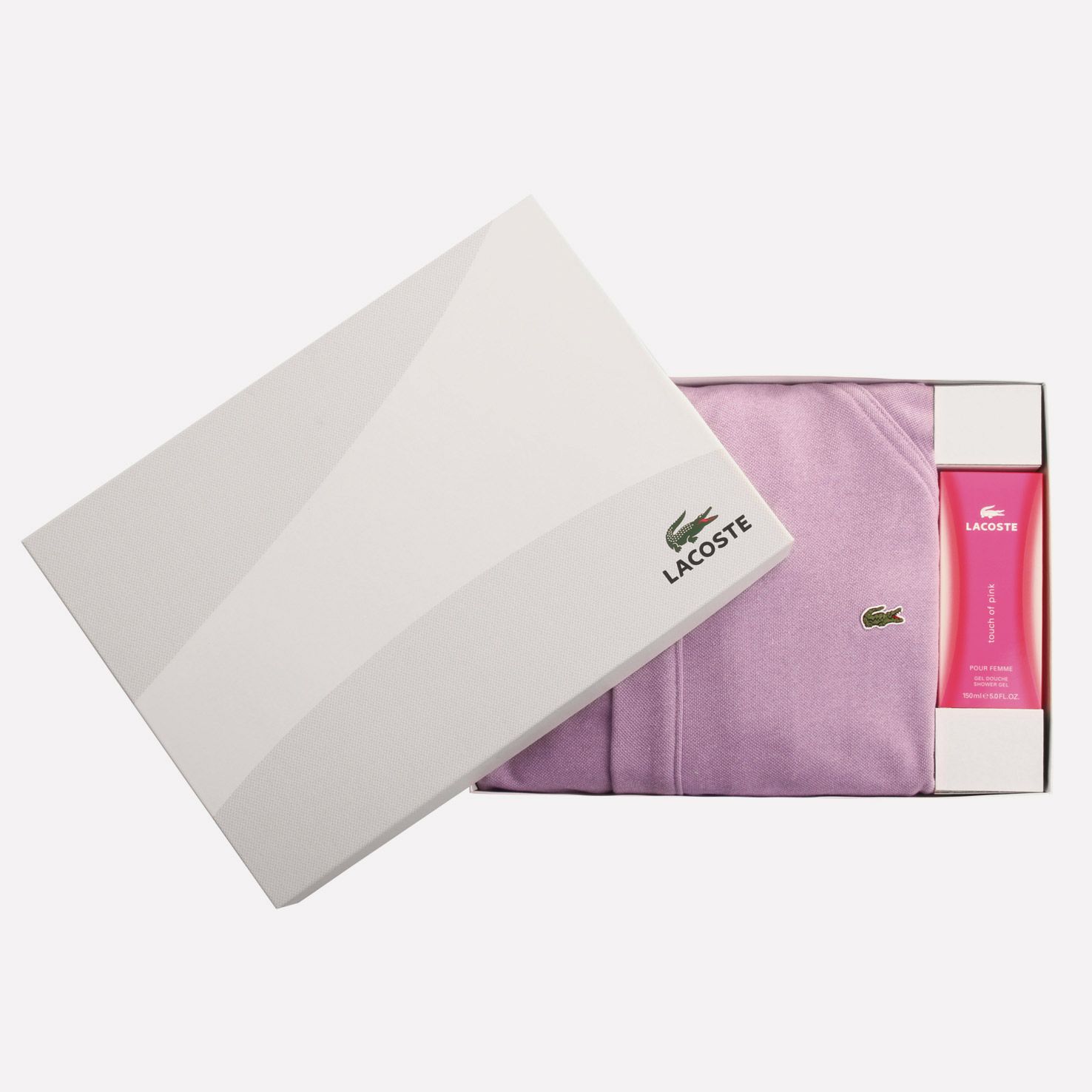 Lacoste Piqu&eacute; gift pack bathrobe + shower gel Women